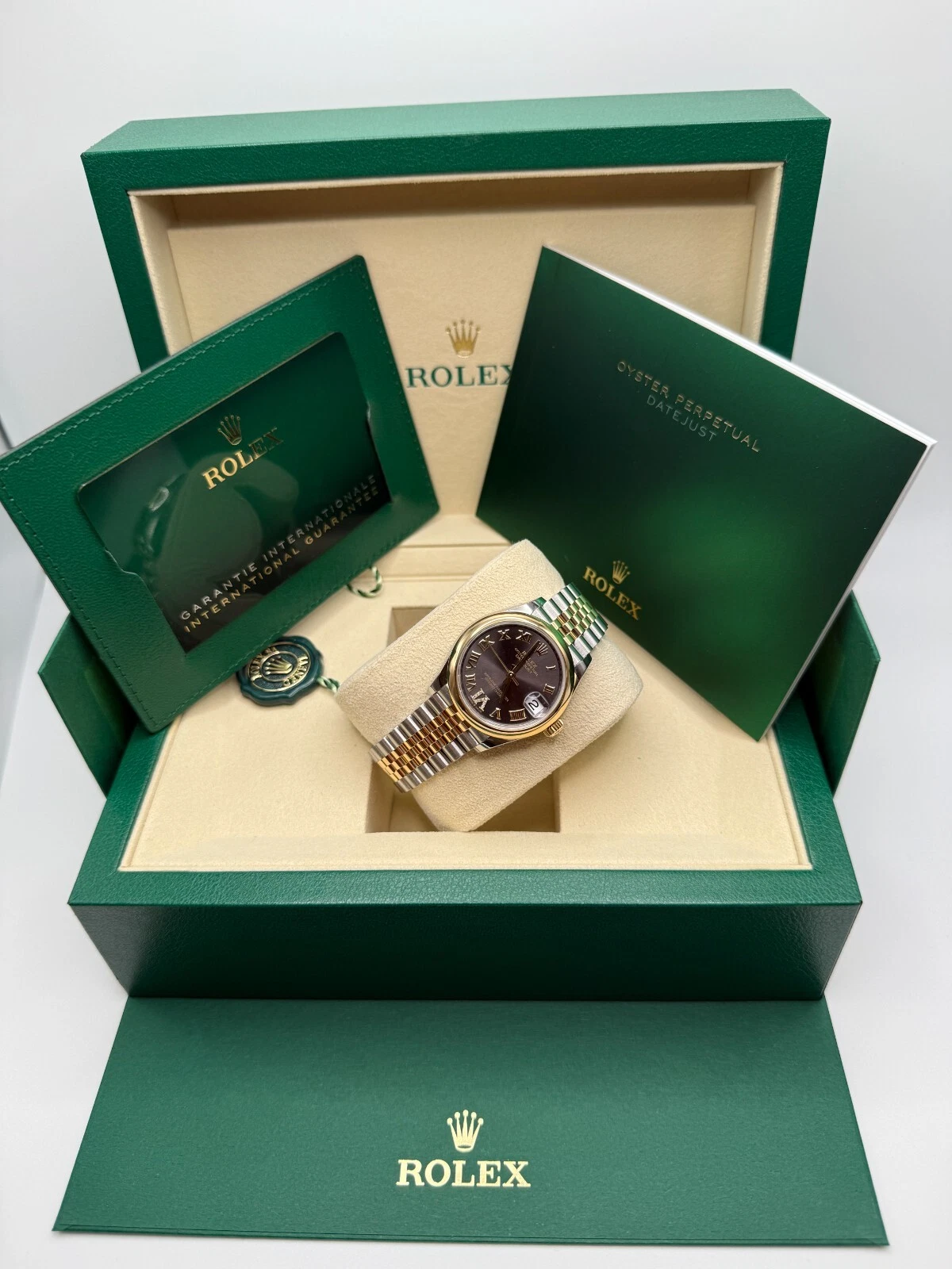 RLX Datejust m278243-0013/0014  31mm Dark Grey Dial Yellow Rolesor Oyster Watch