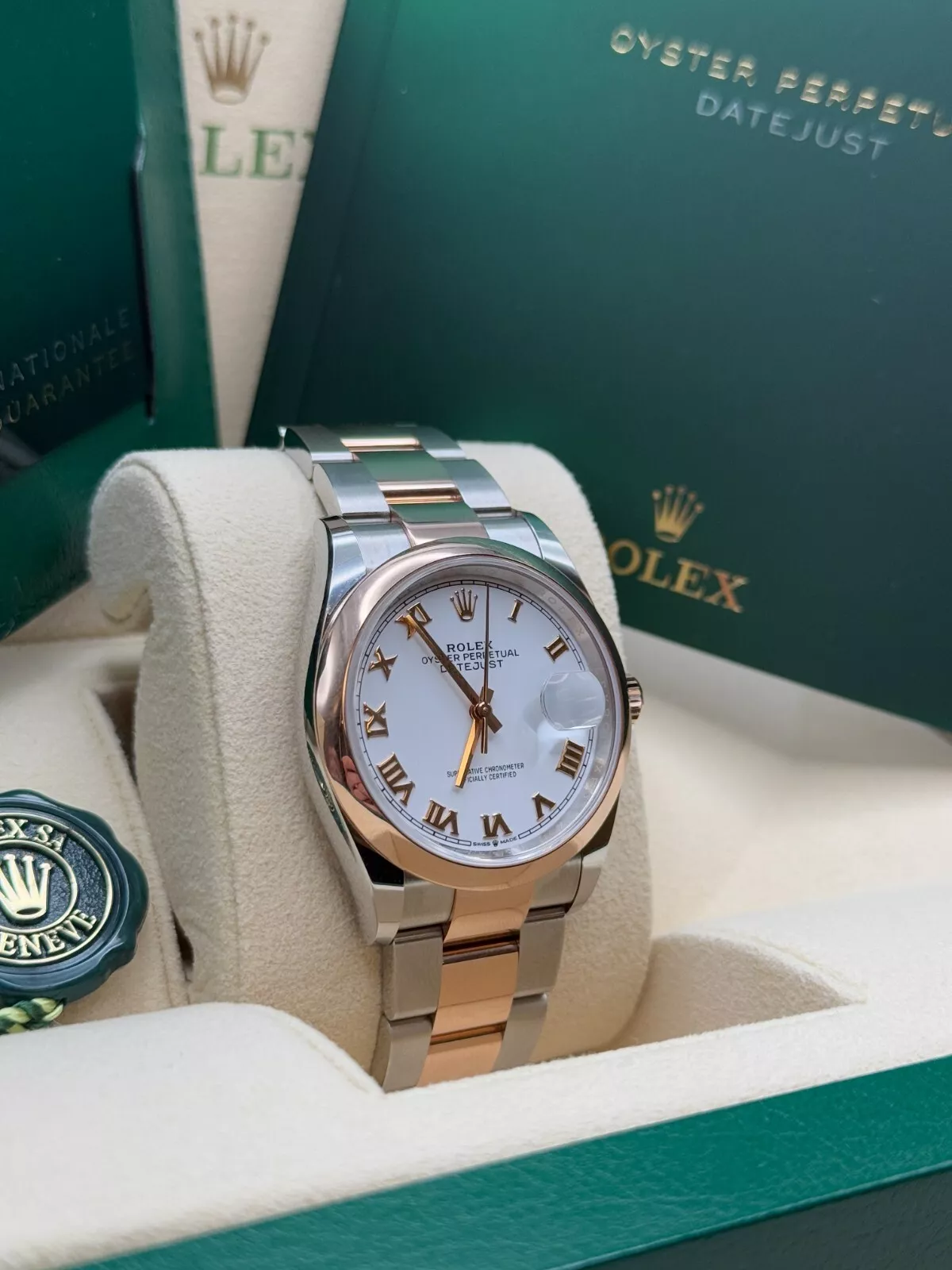 RLX  Datejust 36mm 126201 White Dial Oyster Bracelet Watch