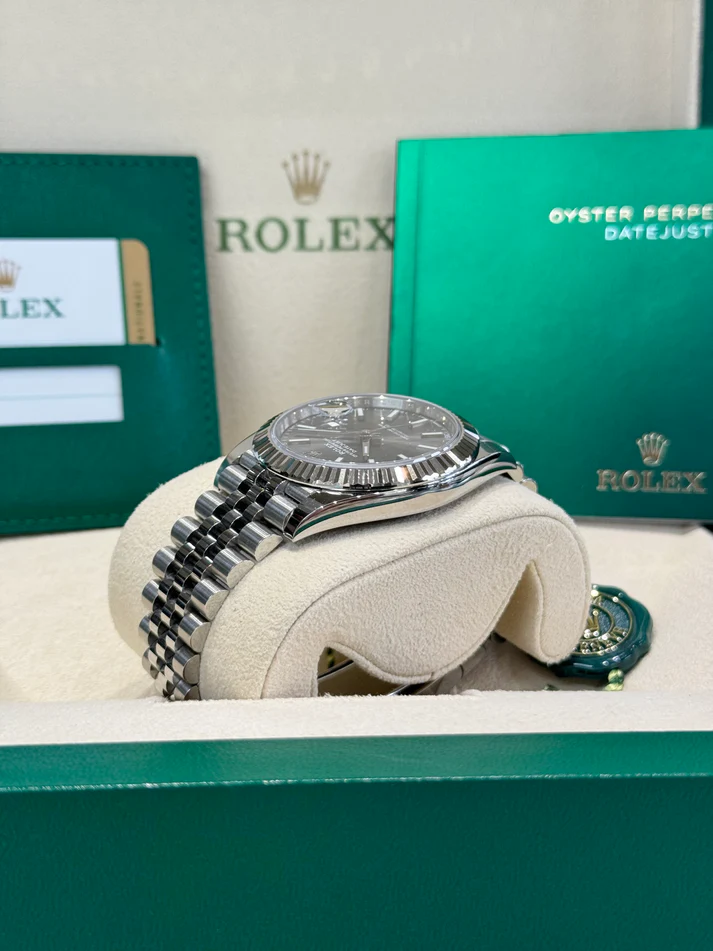 RLX  Datejust 41mm 126334 Dark Rhodium Index Jubilee Stainless Steel