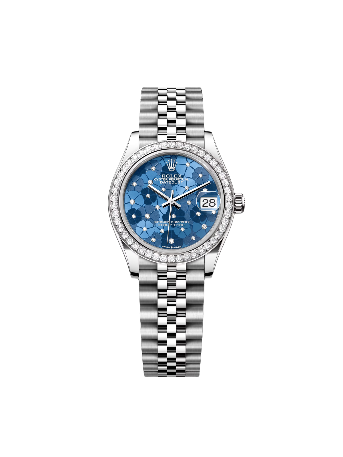 RLX Datejust m278384RBR-0039/0040 Azzurro Blue 31mm Dial Oyster Watch