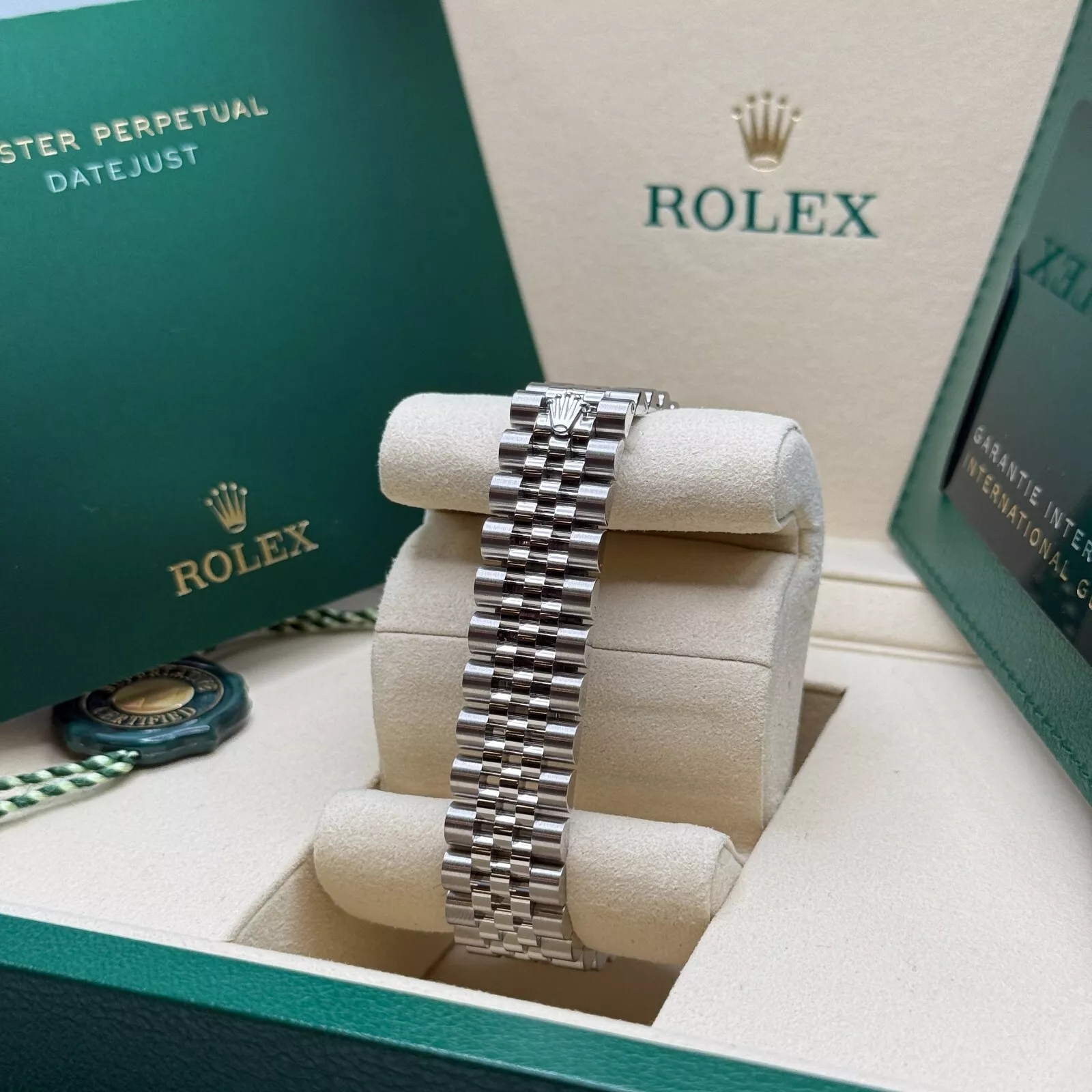 RLX Datejust m278344-0005/0006 Mother-of-Pearl Dial 31mm Domed Diamond Oyster Watch