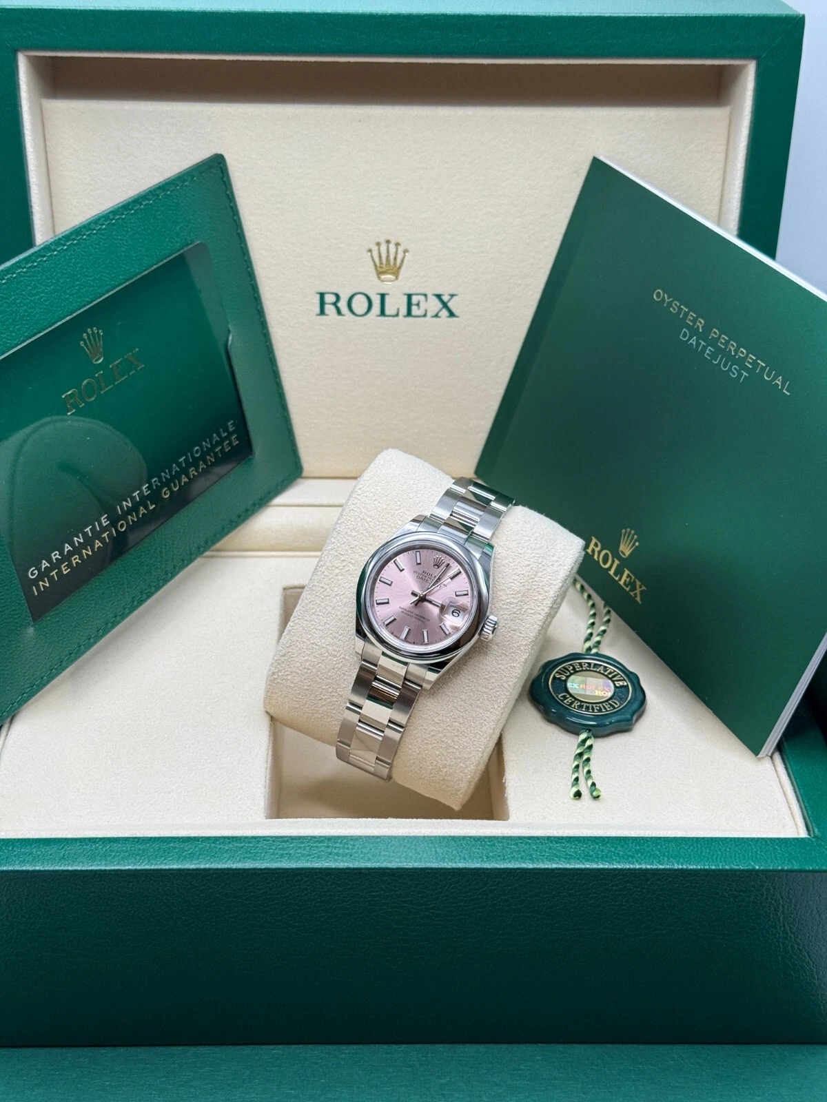 RLX Lady-Datejust 28mm  279160 Oyster Perpetual Pink Dial Oyster Bracelet