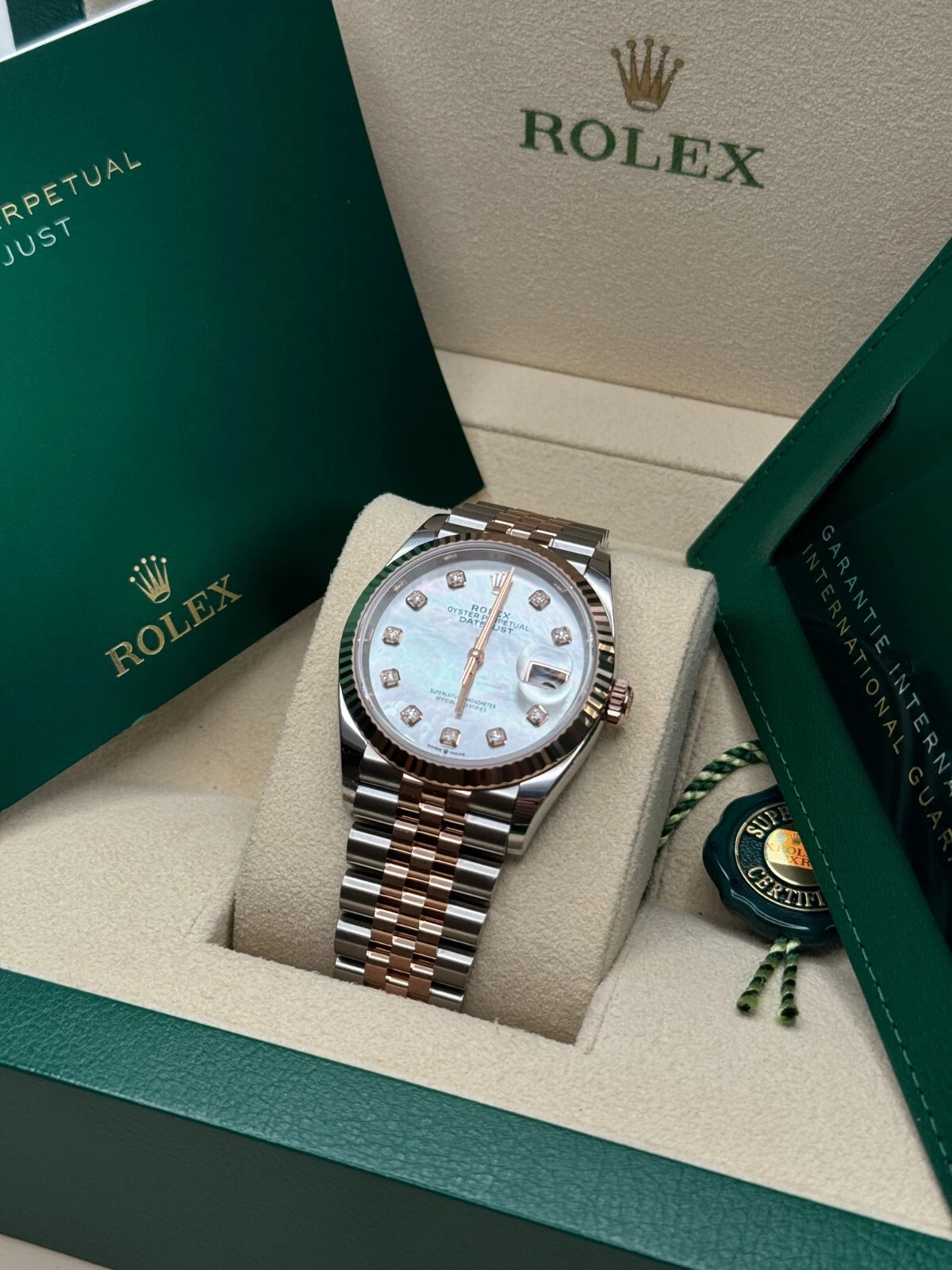 RLX  Datejust 36mm 126231 Mother-of-Pearl Dial Jubilee Bracelet