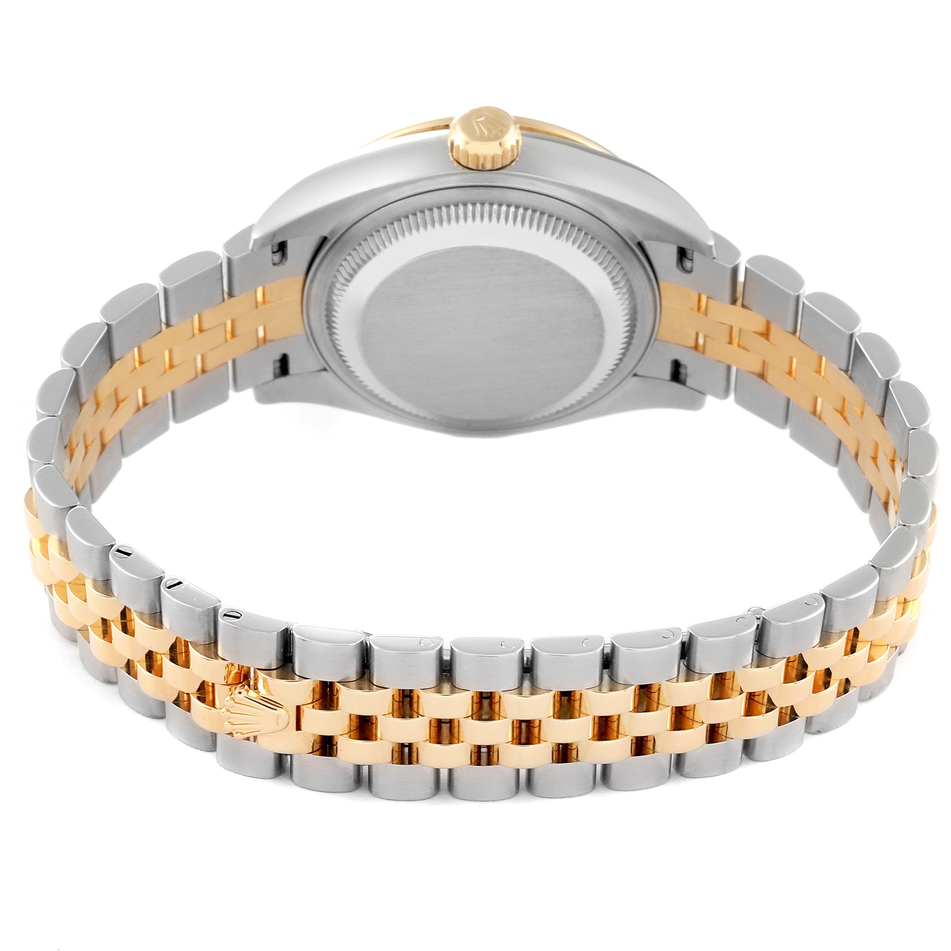 RLX Lady-Datejust 28mm 279383RBR Silver Diamond Dial Yellow Rolesor Oyster Bracelet