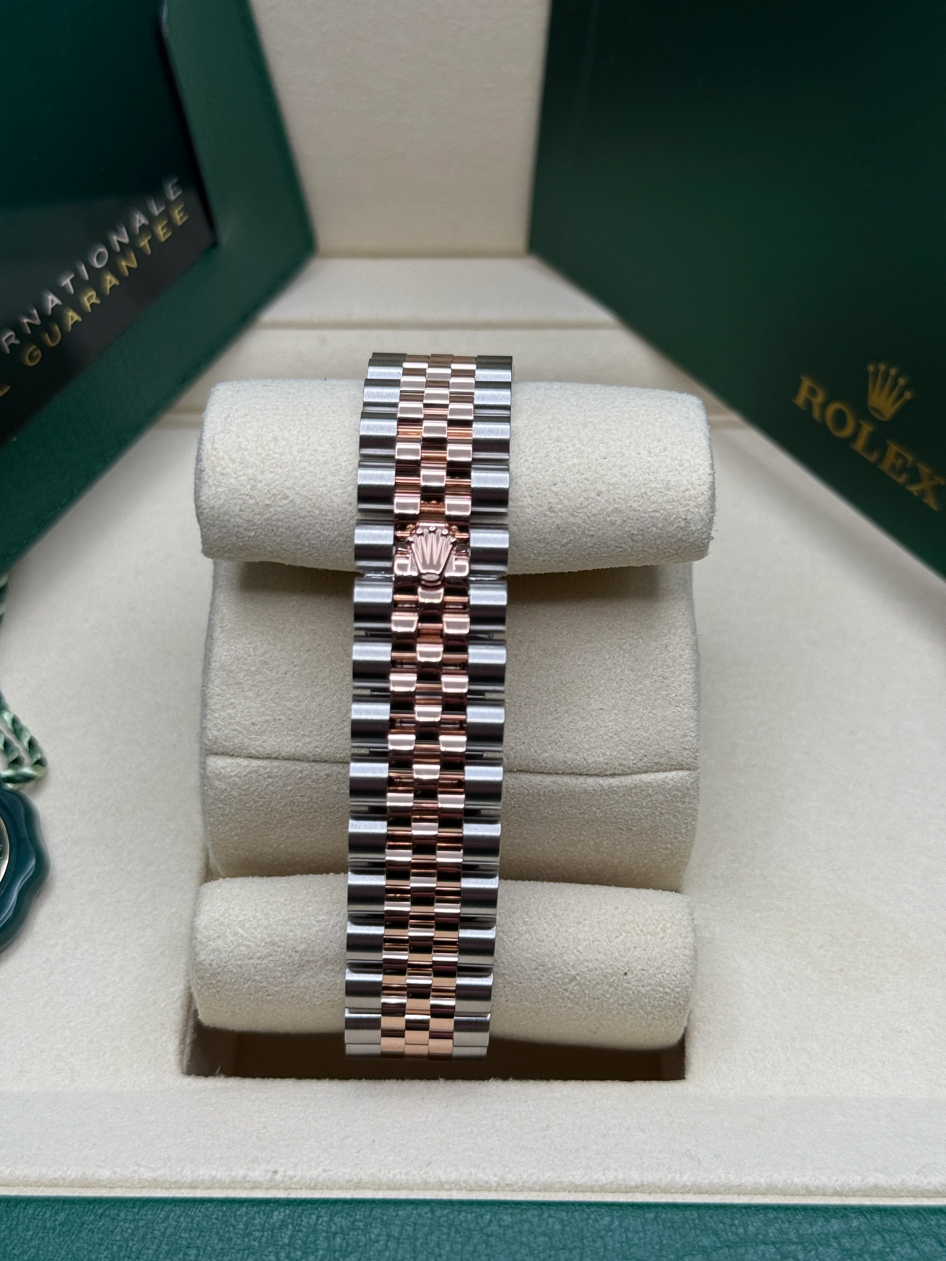 RLX Datejust m278381-0023/0024 Rose Diamond 31mm Dial Diamond-Set Bezel and Oyster Bracelet Watch