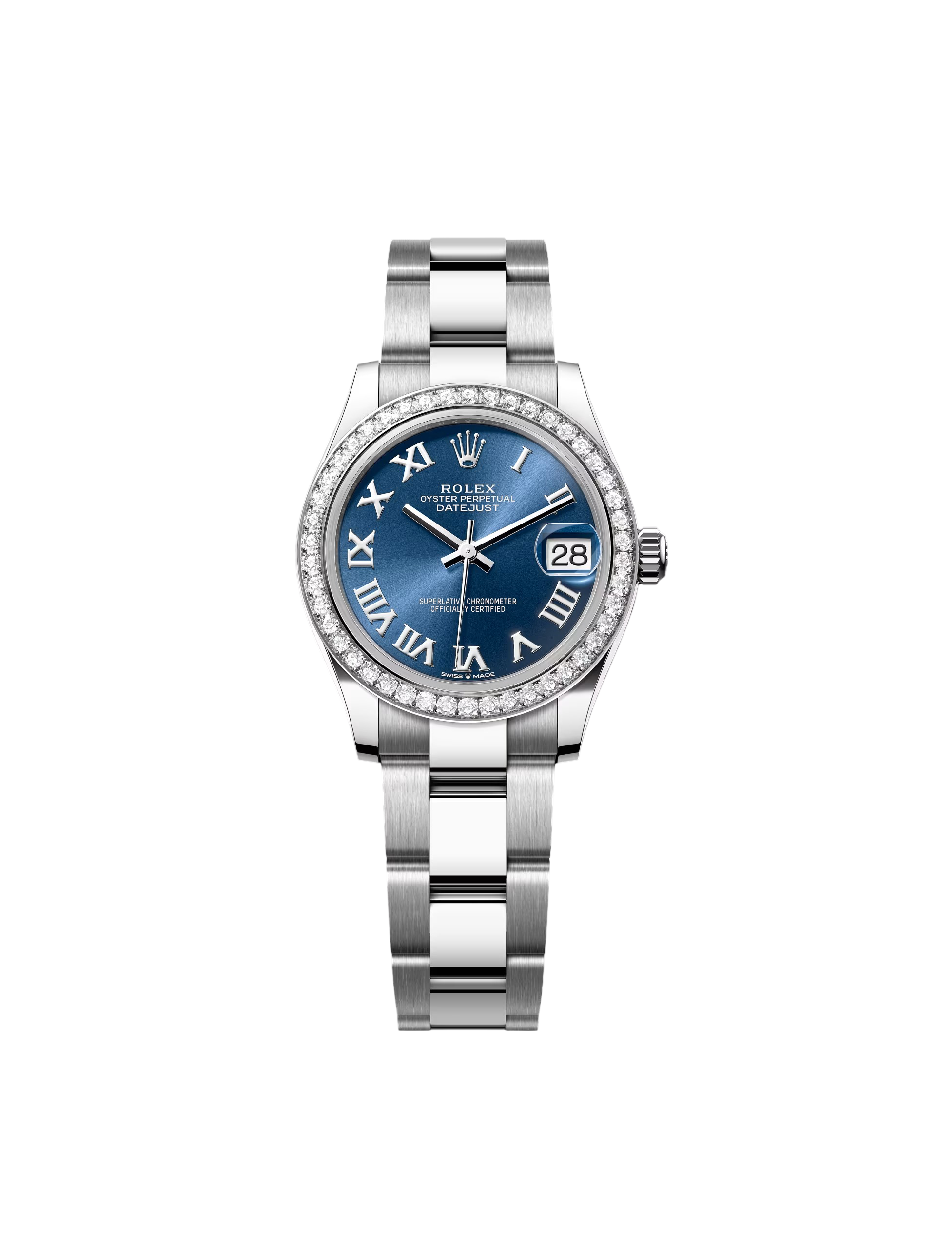 RLX Datejust m278384RBR-0037/0038 Bright Blue 31mm Dial Oyster Watch
