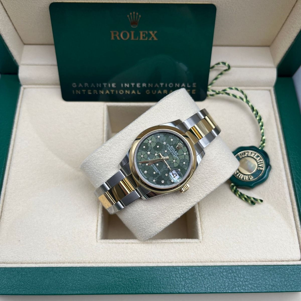 RLX Datejust m278243-0031/0032 31mm Green Dial watch
