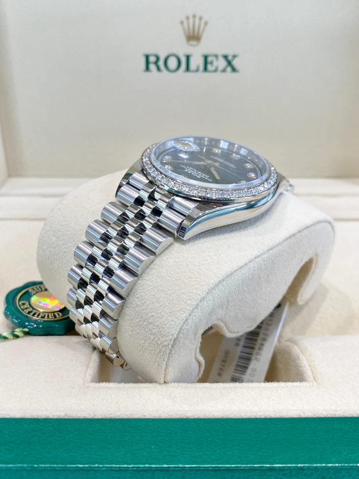 RLX  Datejust 36mm 126284 Bright Blue Dial Jubilee Bracelet