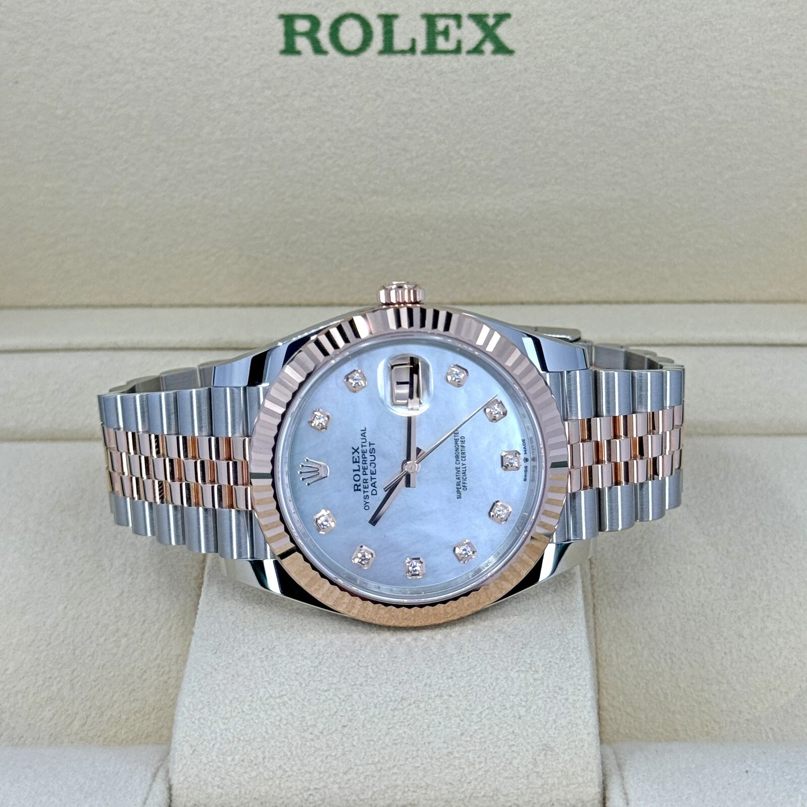 RLX Datejust 41mm 126331 MOP Diamond Jubilee Steel and Rose Gold Watch