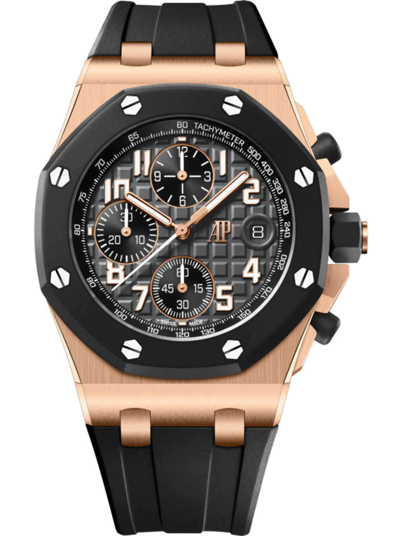 A&P OFFSHORE Pink Gold Anthracite Grey Dial CHRONOGRAPH 42mm