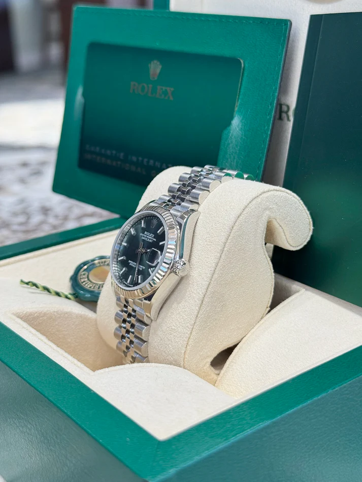 RLX Datejust m278274-0017/0018 Green Dial 31mm Oyster Watch