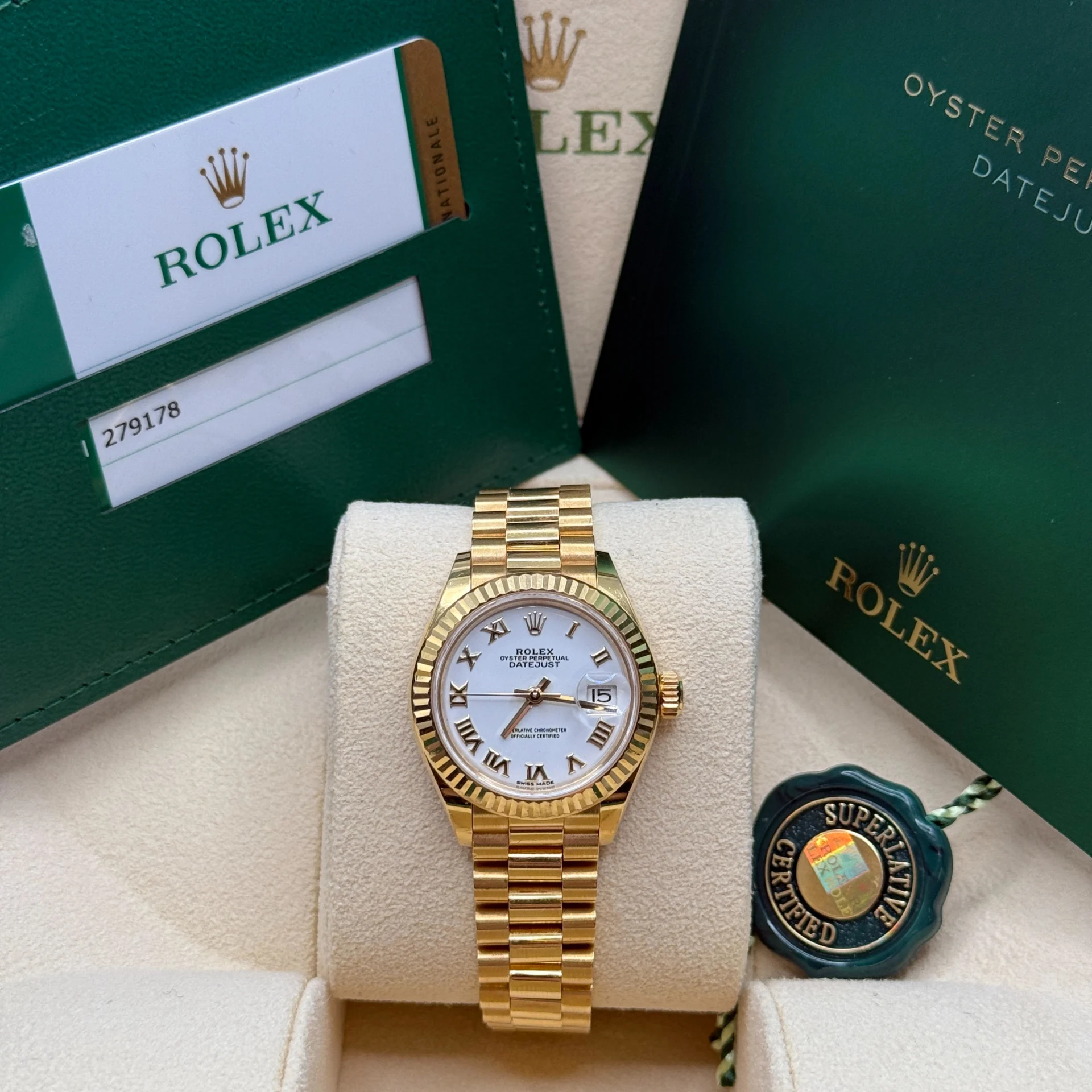 RLX Lady-Datejust 28mm 279178 White Dial