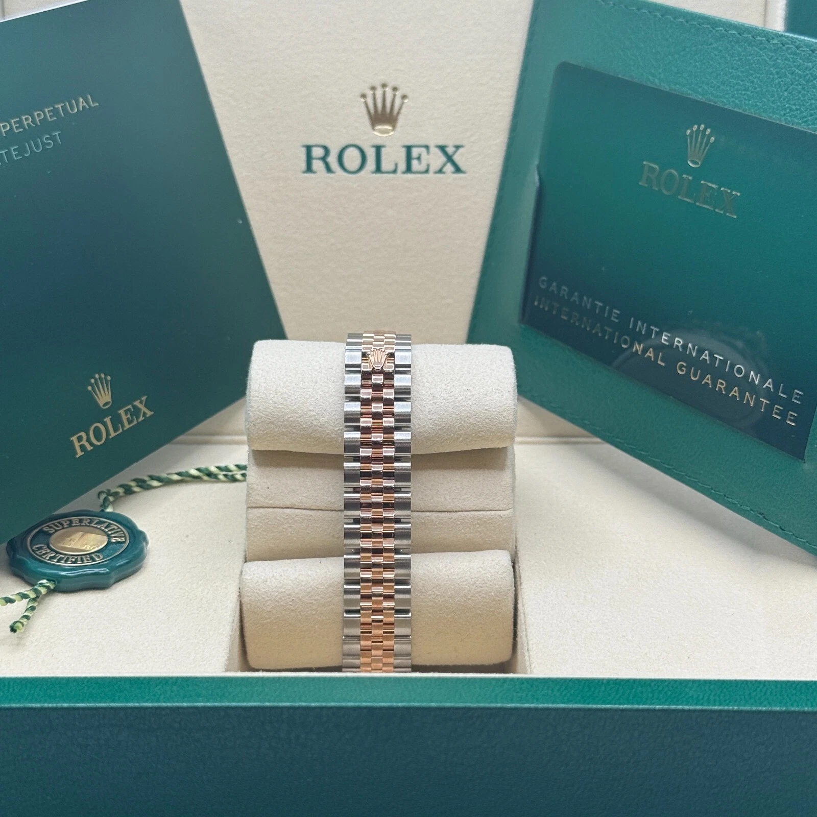 RLX Lady-Datejust 28mm 279381RBR Green Diamond Dial Oyster Bracelet