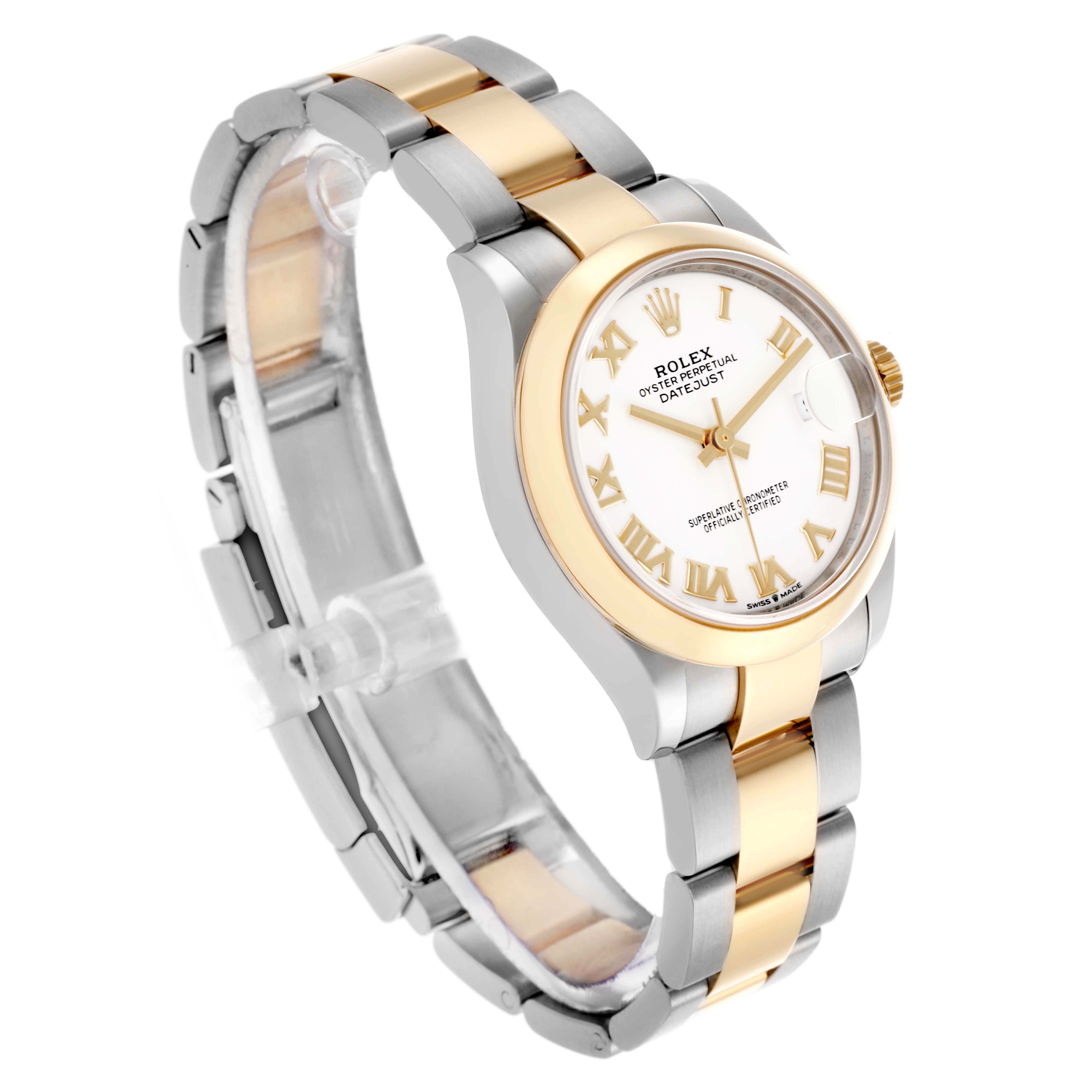 RLX Datejust m278243-0001/0002 31mm White Dial Yellow Rolesor Oyster Watch