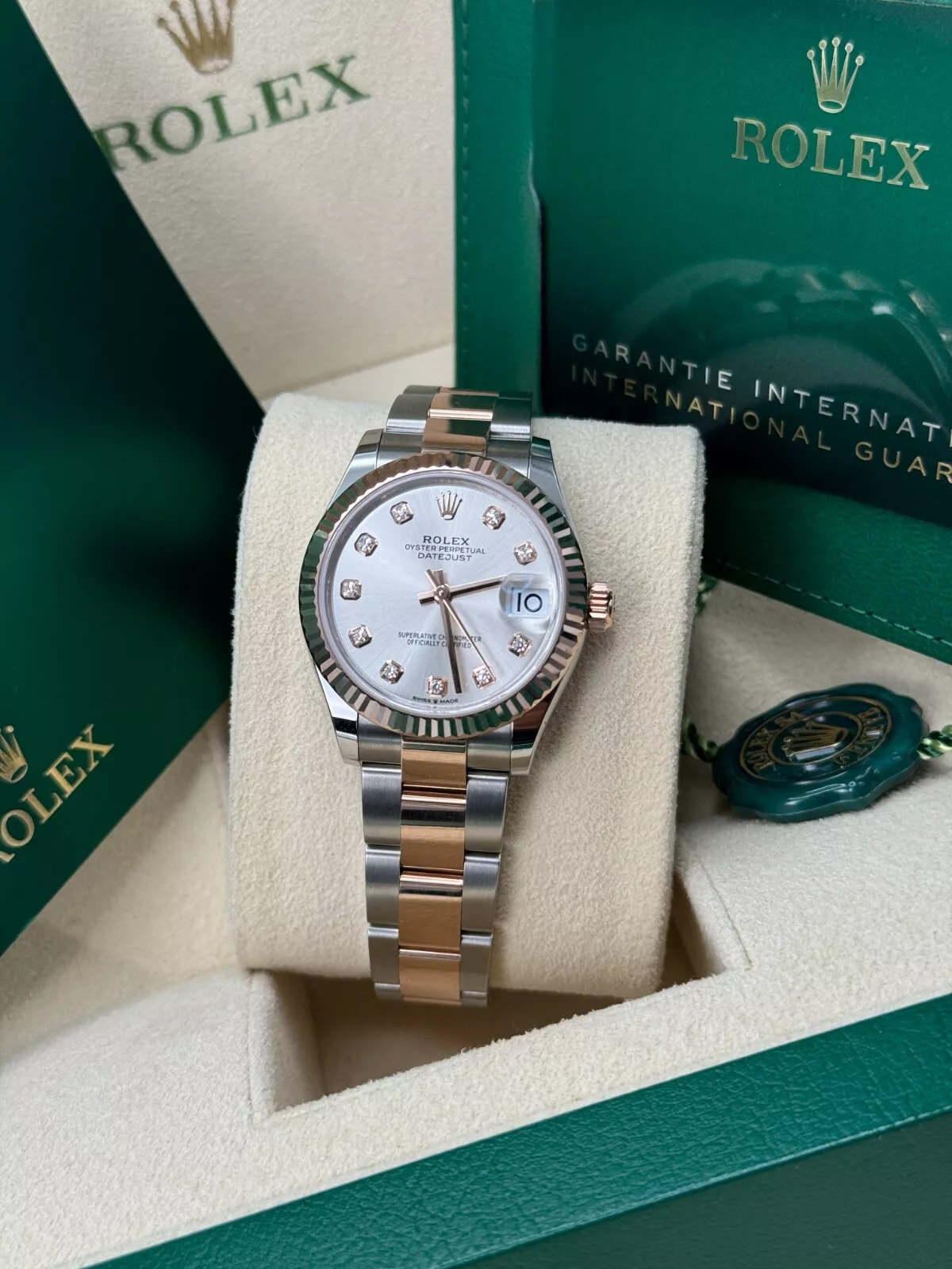 RLX Datejust m278271-0015/0016 Silver 31mm Dial Oyster Bracelet Watch