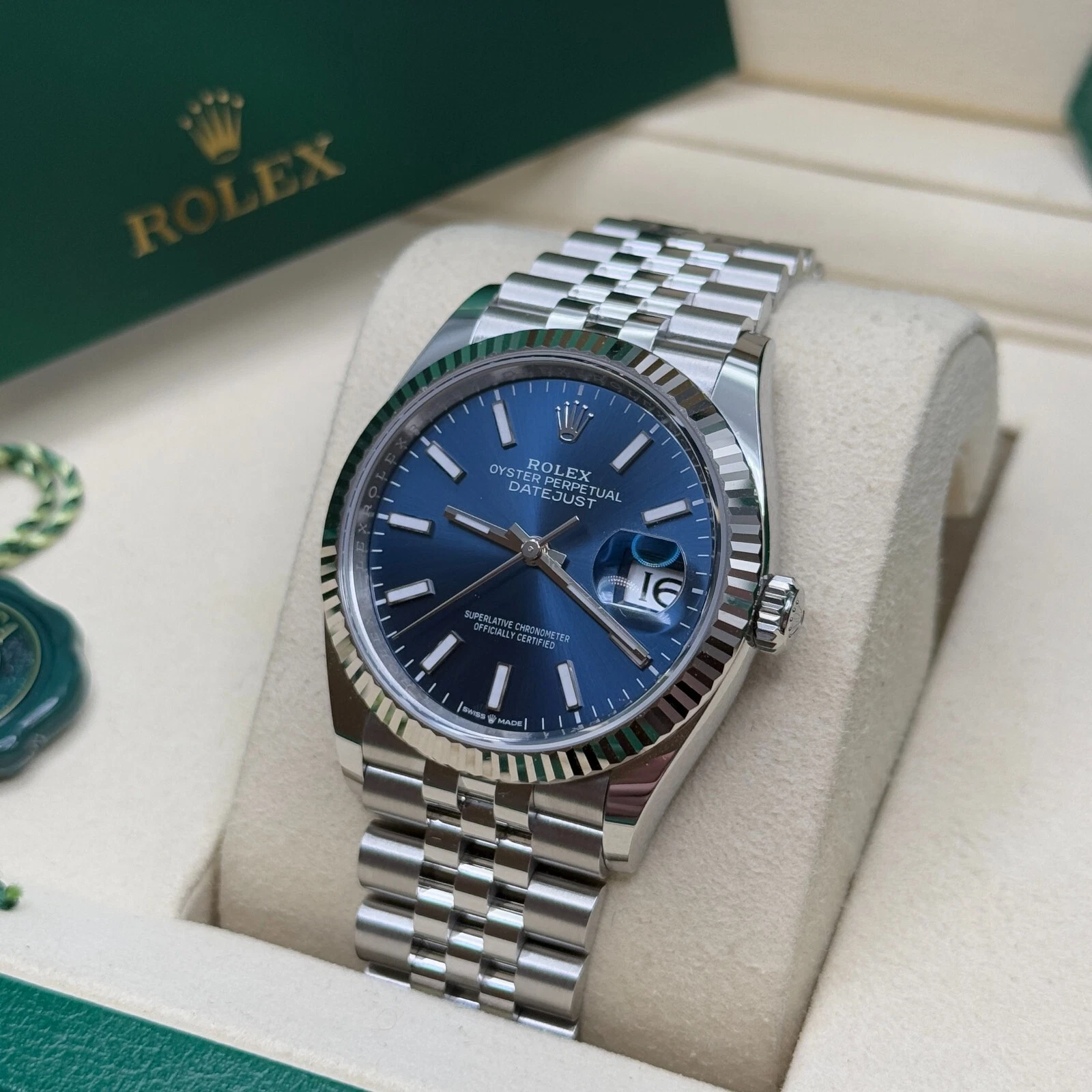 RLX  Datejust 36mm 126234 Blue Index Dial 36mm Oyster Stainless Steel