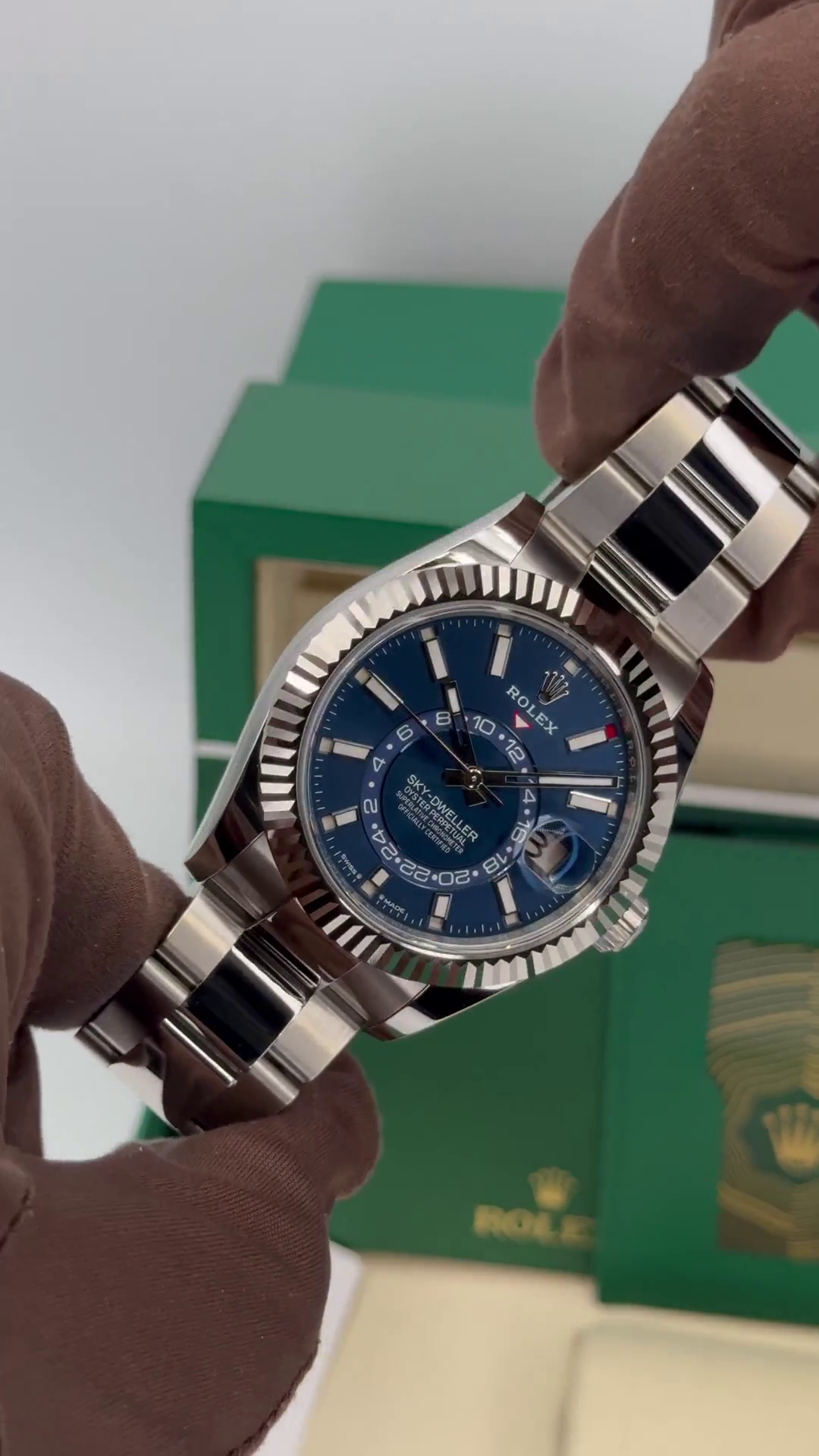 RLX  Sky-Dweller 42mm Stainless Steel Blue Dial Oyster - 336934