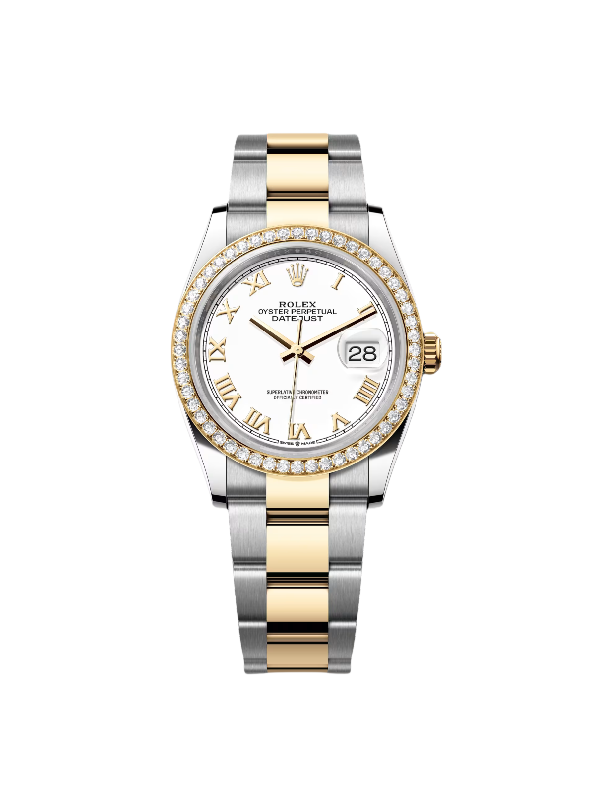 RLX  Datejust 36mm 126283 White Dial Jubilee Bracelet Watch