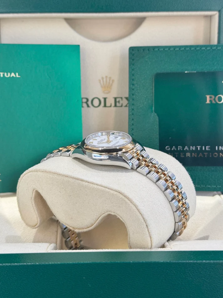 RLX Lady-Datejust 28mm  279163 White Roman Dial Oyster Bracelet