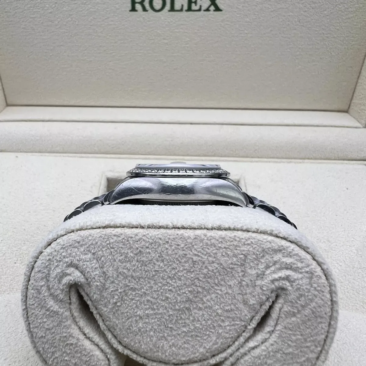 RLX Lady-Datejust 28mm 279384RBR Silver Diamond Dial & Diamond Bezel, Stainless Steel Jubilee Bracelet Women's Watch