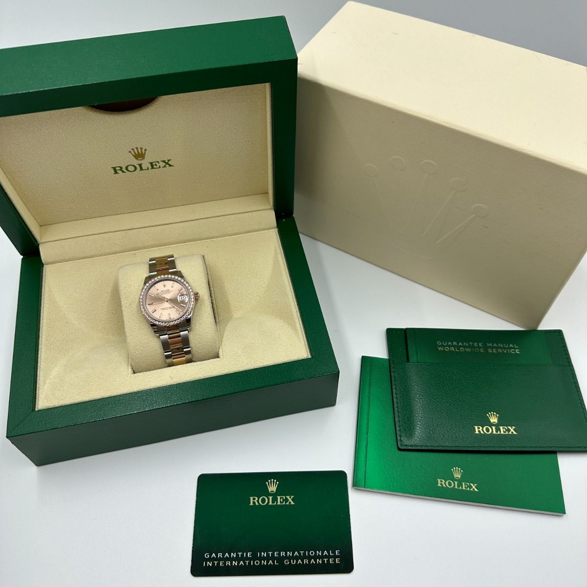 RLX Datejust m278381-0009/0010 Rose Dial Diamond-Set Bezel 31mm