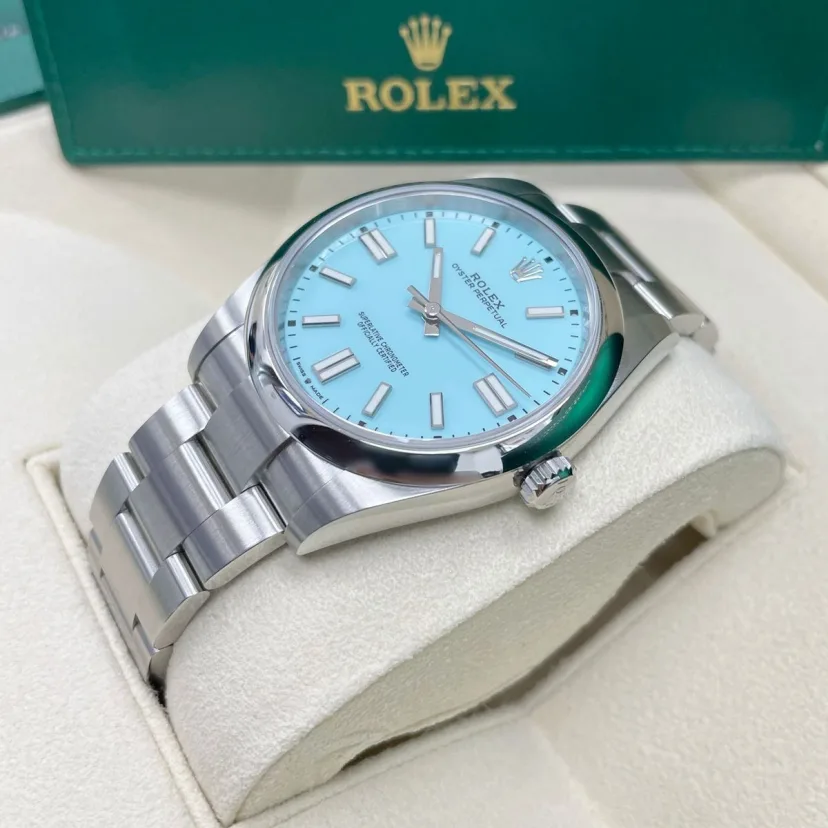 RLX 124300 Oyster Perpetual 41mm Oyster Perpetual Turquoise Index Dial