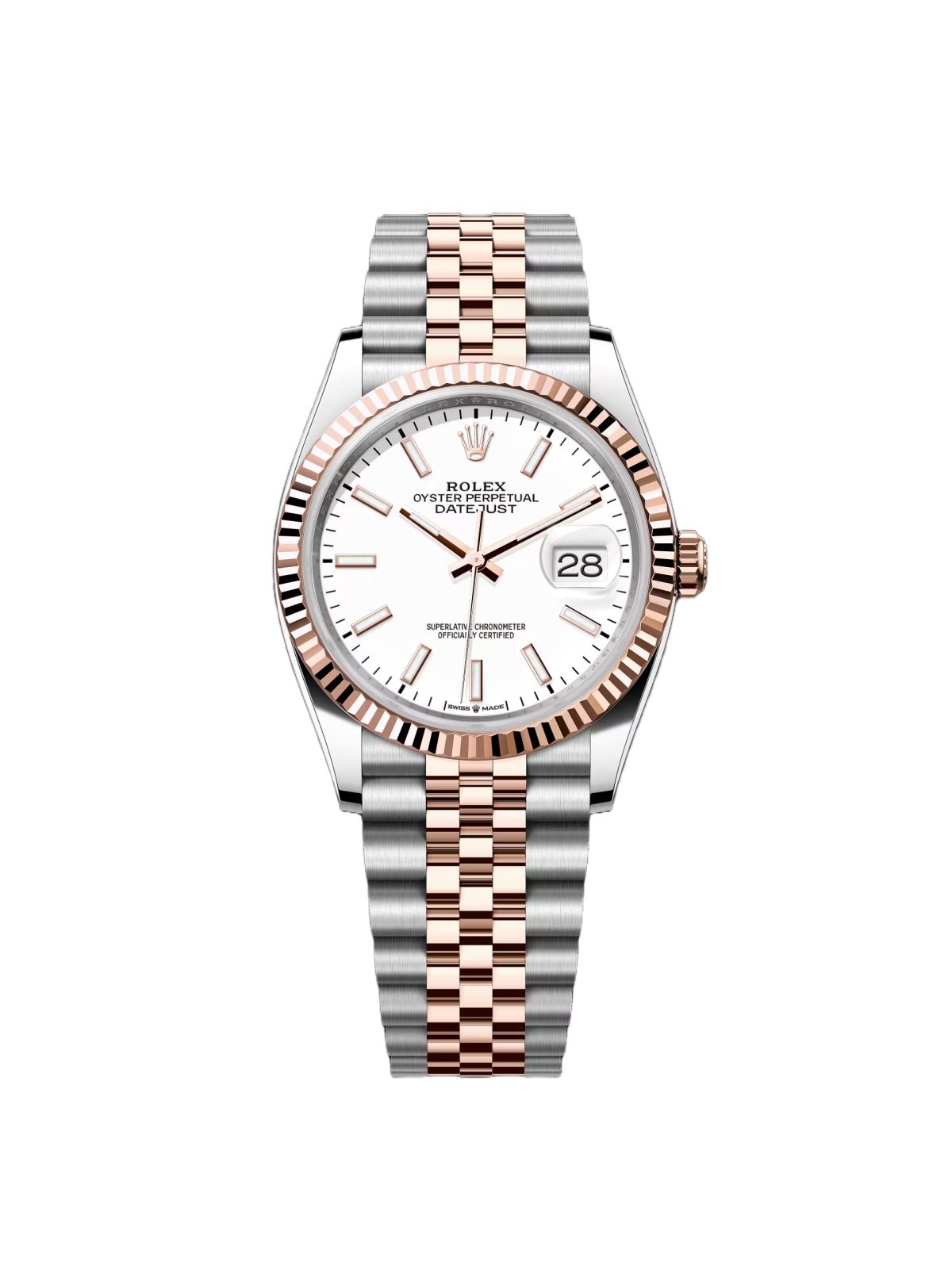 RLX  Datejust 36mm 126231 White Dial Jubilee Bracelet