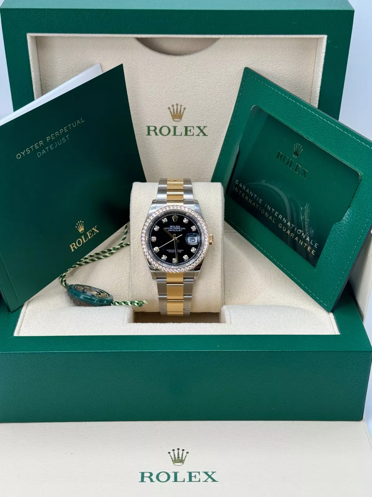 RLX  Datejust 36mm 126283 Bright Black Dial Oyster Bracelet Watch