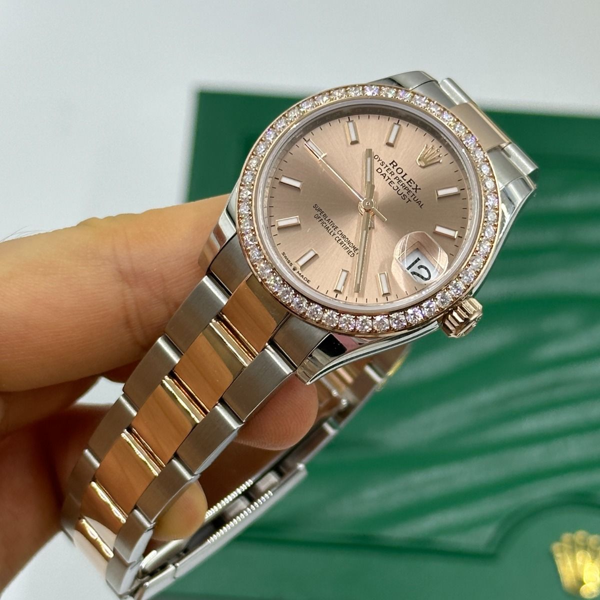 RLX Datejust m278381-0009/0010 Rose Dial Diamond-Set Bezel 31mm