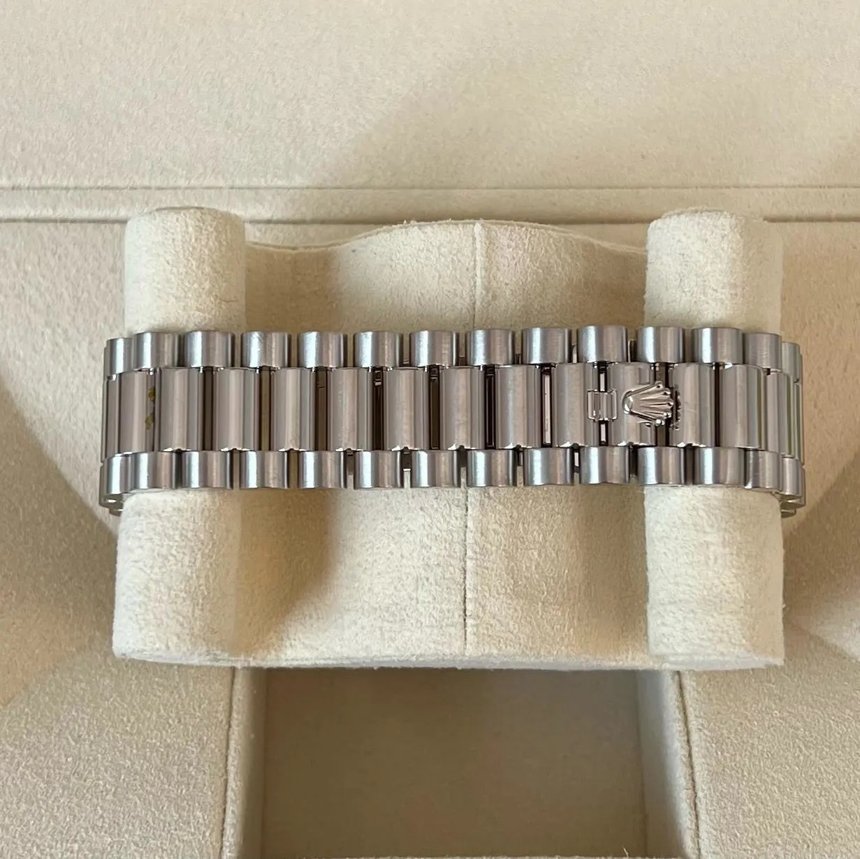 RLX 228349RBR-0036 Day-Date 40mm 18k White Gold Paved With Diamonds Watch