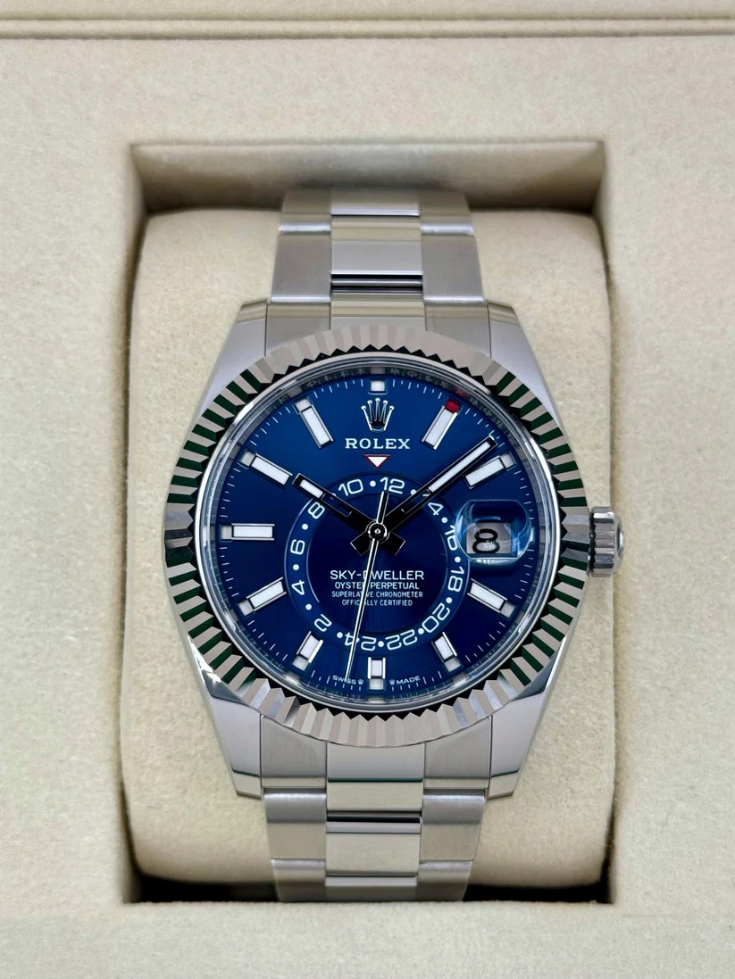 RLX  Sky-Dweller 42mm Stainless Steel Blue Dial Oyster - 336934