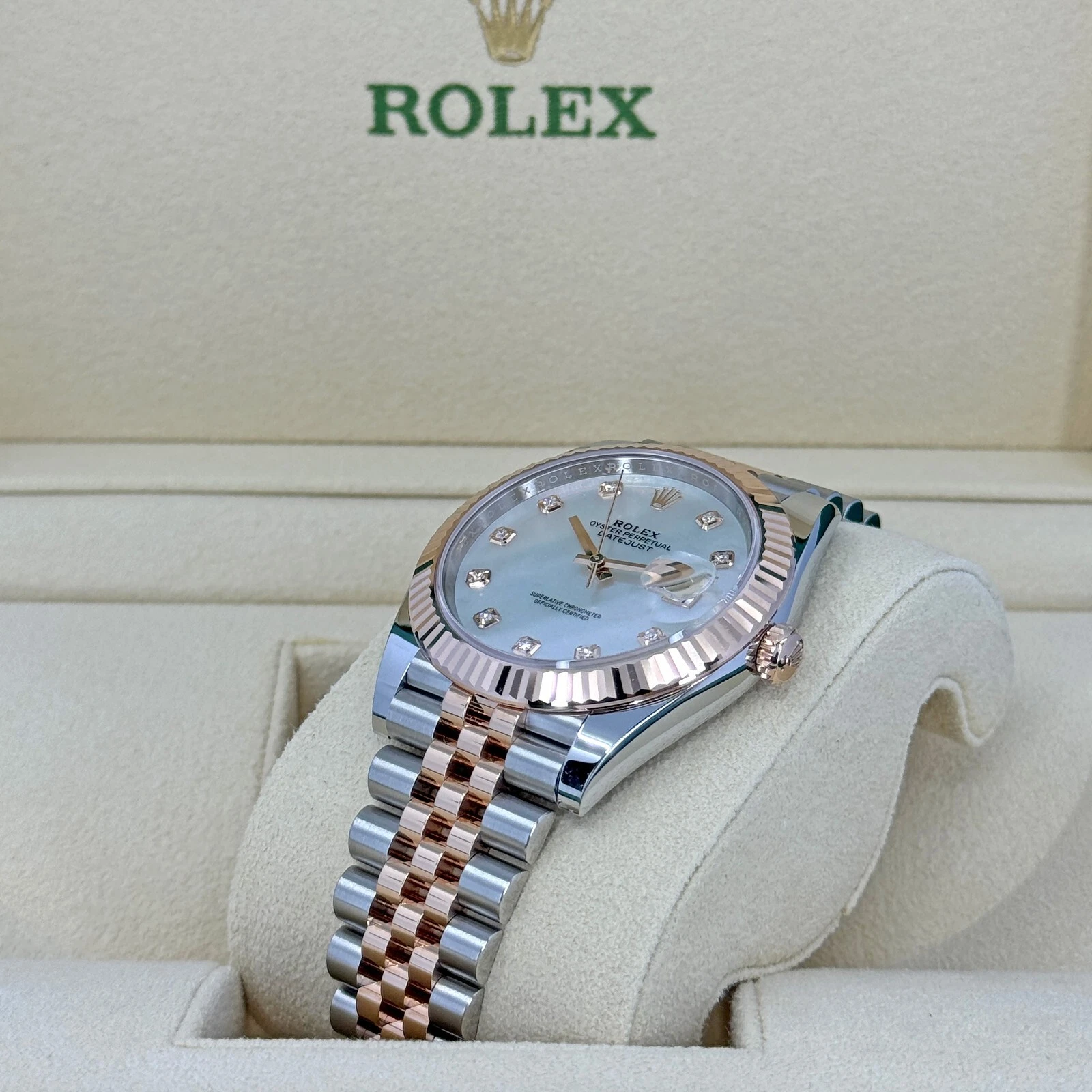 RLX Datejust 41mm 126331 MOP Diamond Jubilee Steel and Rose Gold Watch