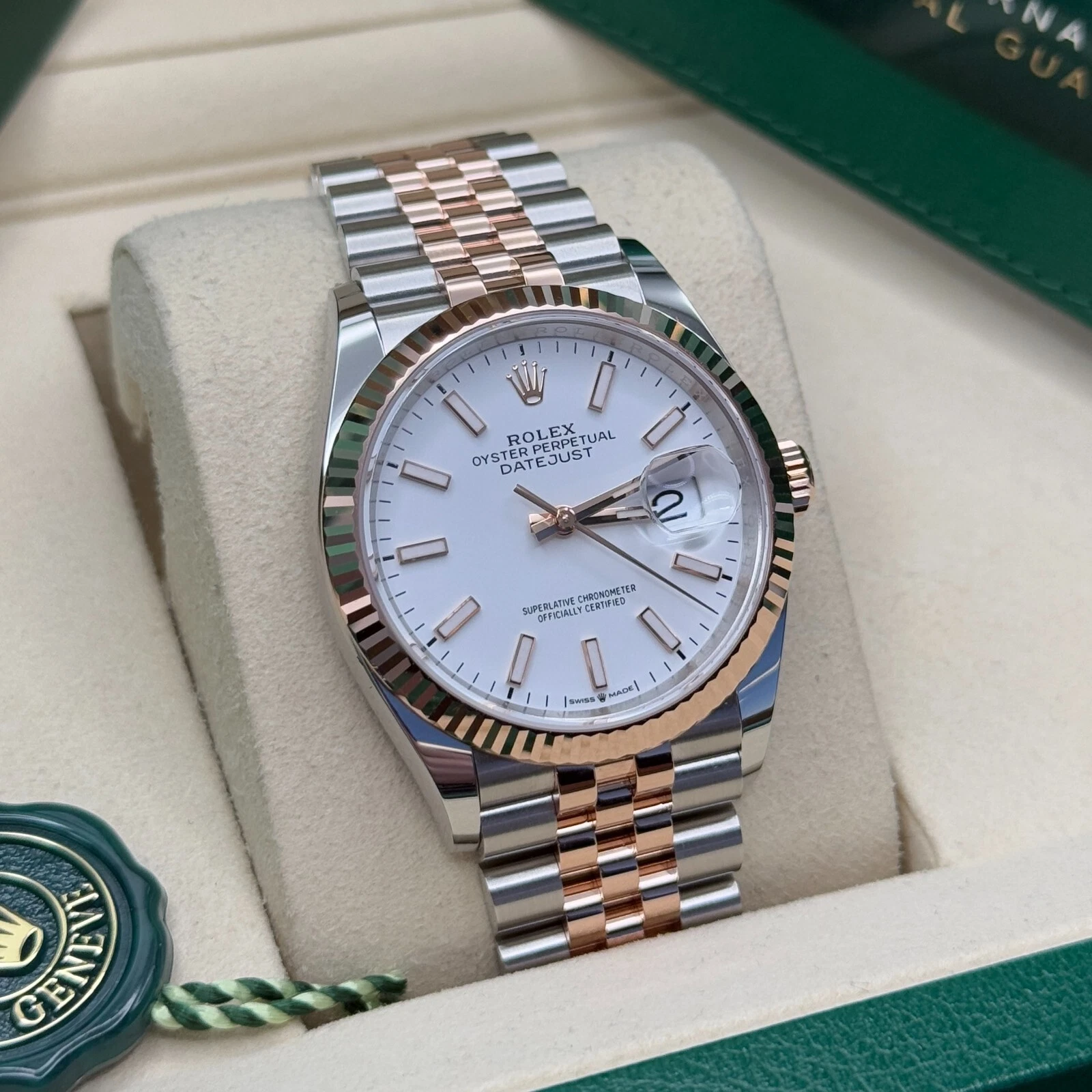 RLX  Datejust 36mm 126231 White Dial Jubilee Bracelet