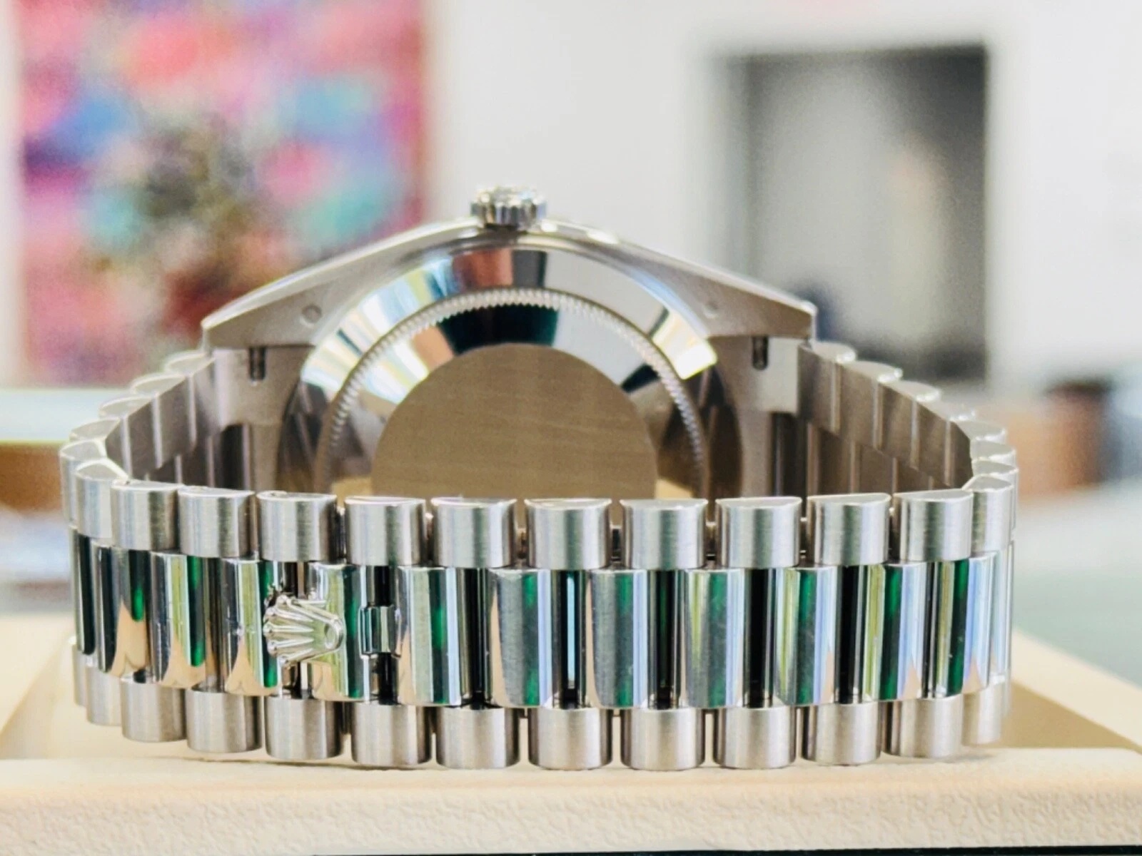 RLX Day-Date 40mm 228349RBR-0001 Silver Dial President Bracelet