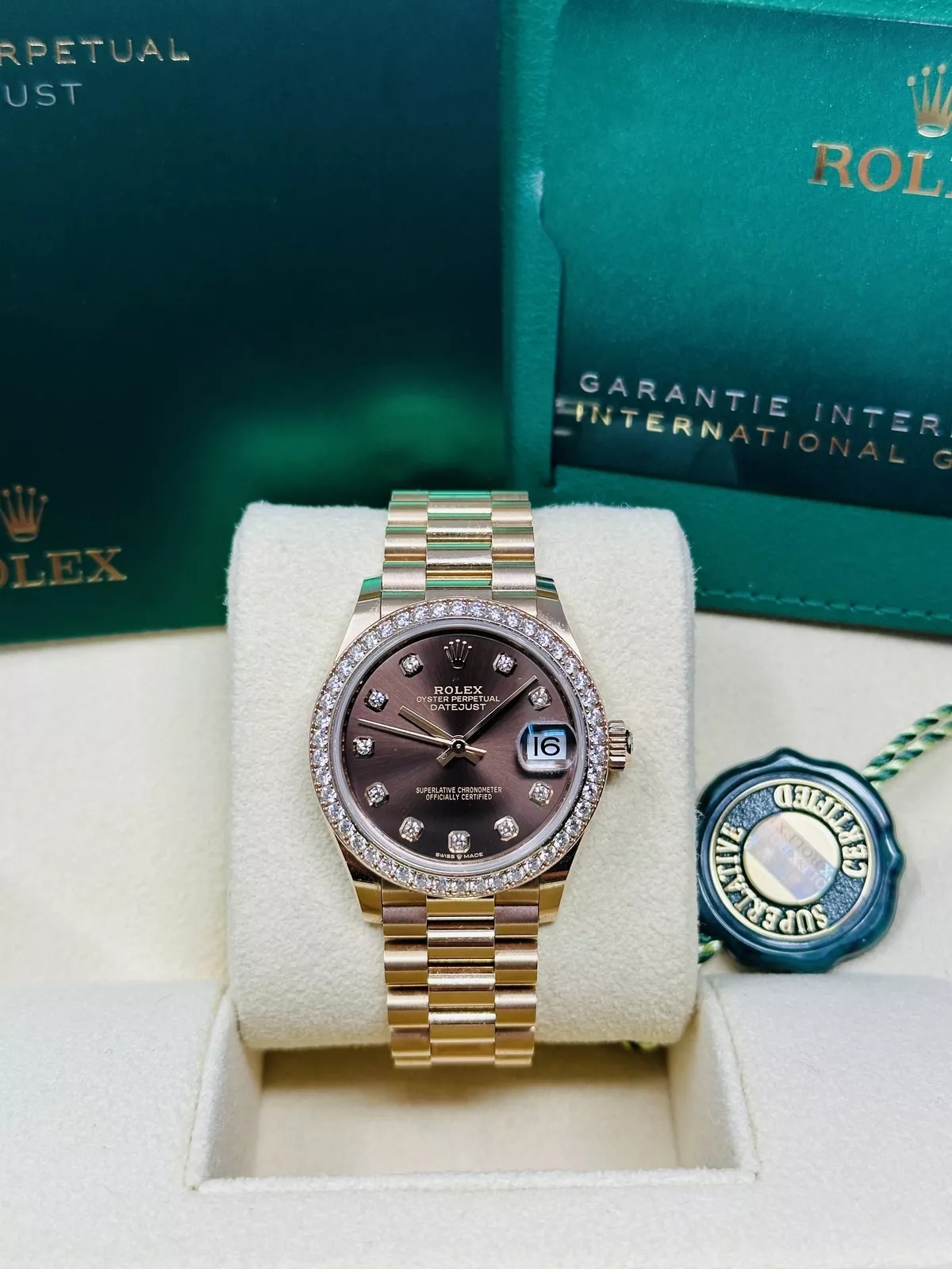 RLX Datejust m278285RBR-0006 Chocolate Dial 31mm