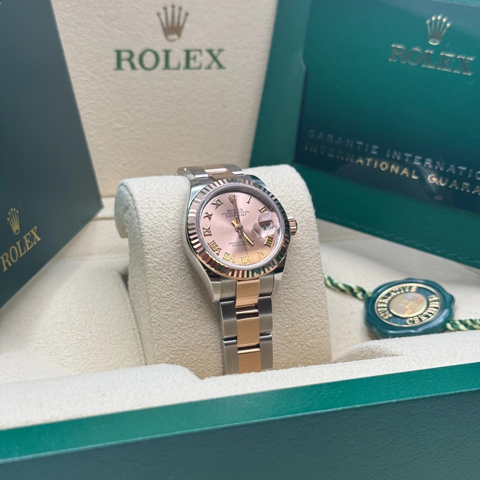 RLX Lady-Datejust 28mm 279171 Pink Roman Oyster Stainless Steel and Rose Gold