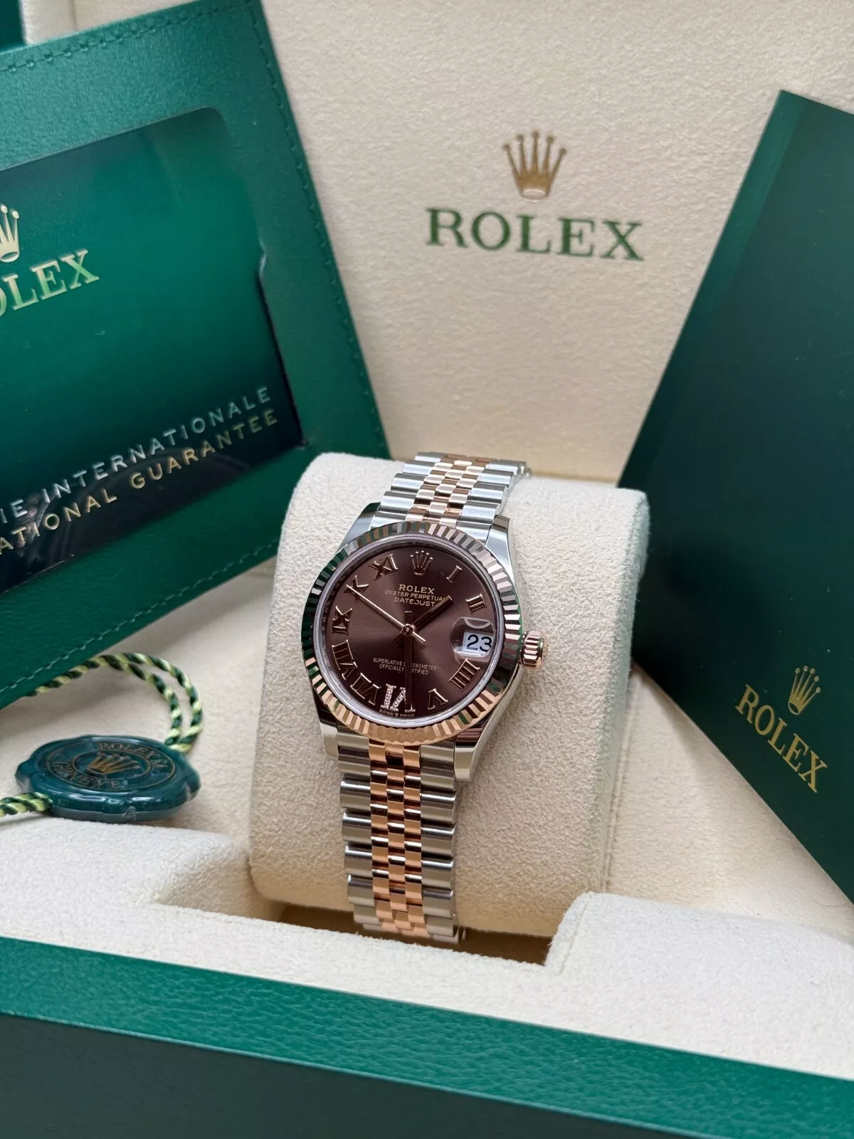 RLX Datejust m278271-0003/0004 Chocolate 31mm Dial Oyster Bracelet Watch