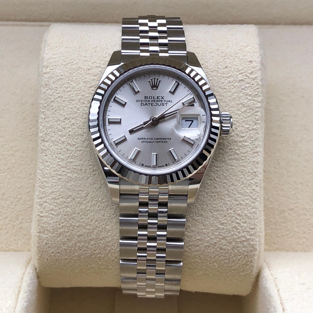 RLX Lady-Datejust 28mm 279174 Silver Dial Oyster Bracelet
