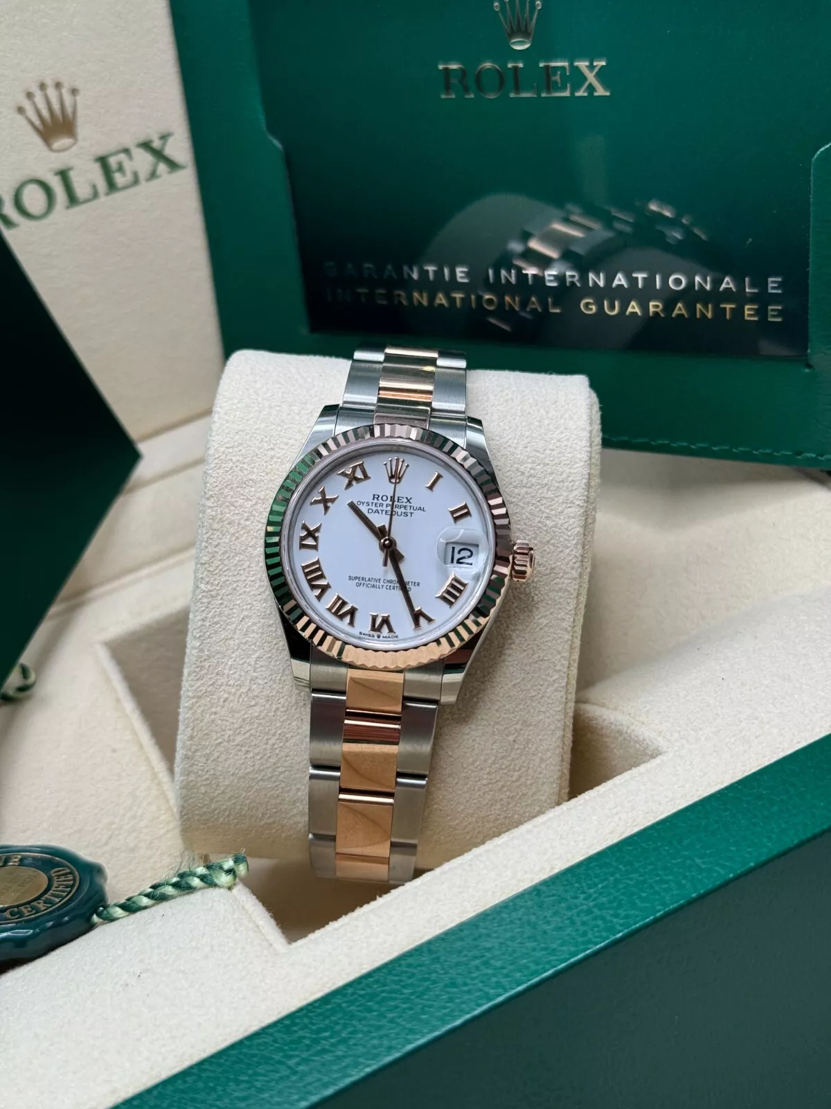 RLX Datejust m278271-0001/0002 White 31mm Dial Oyster Bracelet Watch