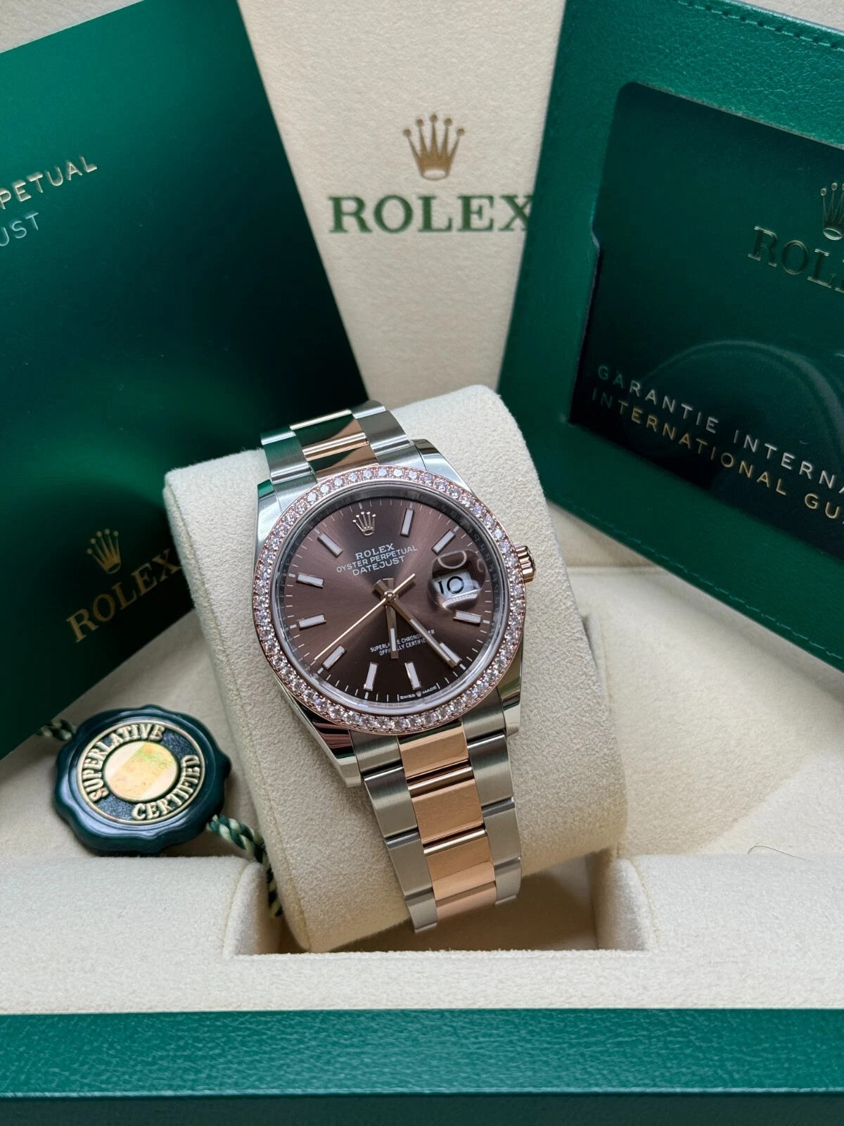RLX  Datejust 36mm 126281 Chocolate Dial Oyster Bracelet