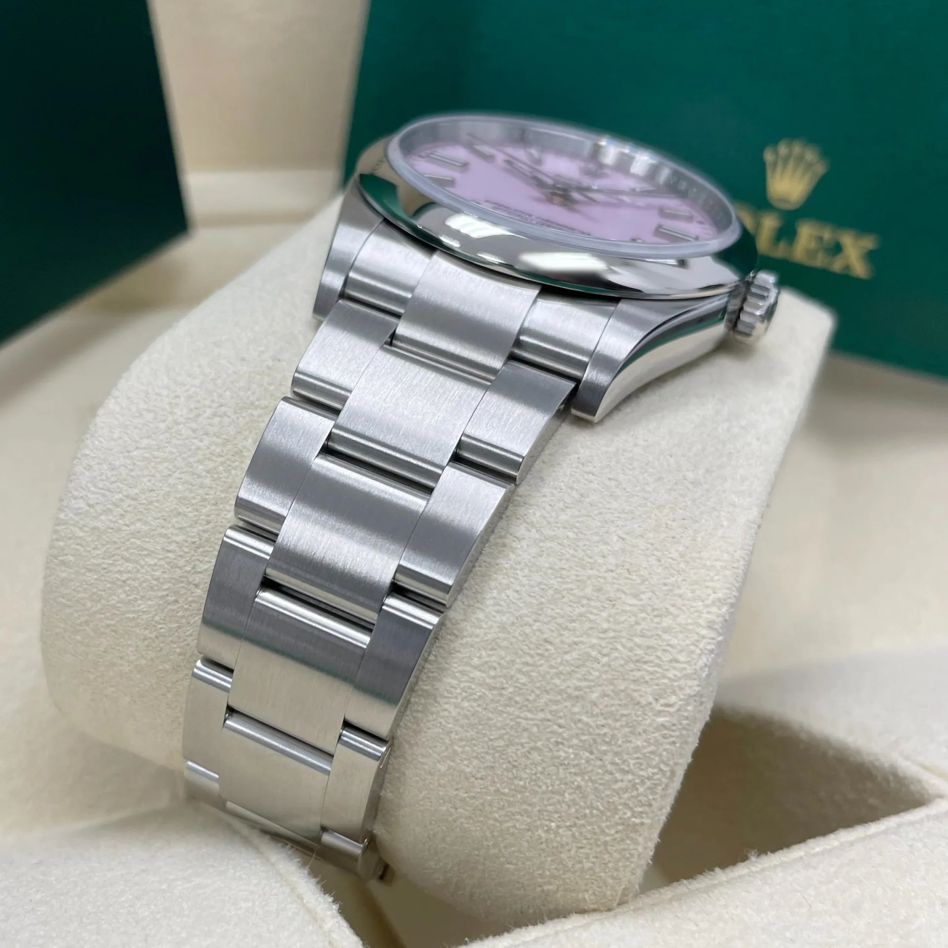 RLX Oyster Perpetual 36mm 126000-0008 Candy Pink Dial Oyster Stainless Steel