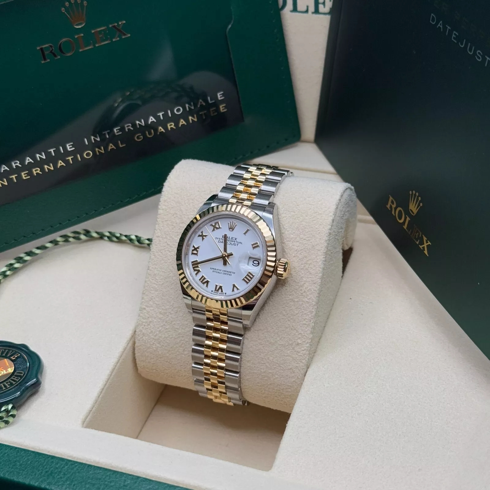 RLX Lady-Datejust 28mm 279173 White Roman Dial Oyster Bracele