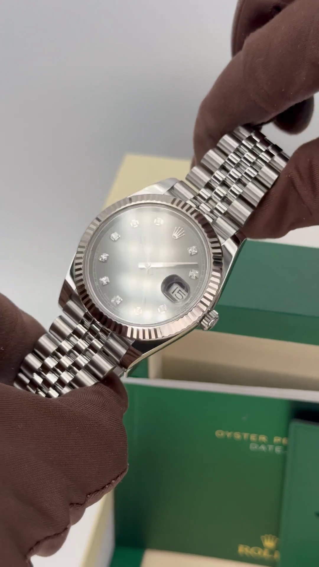 RLX  Datejust 41mm 126334 Slate Diamond Jubilee Stainless Steel