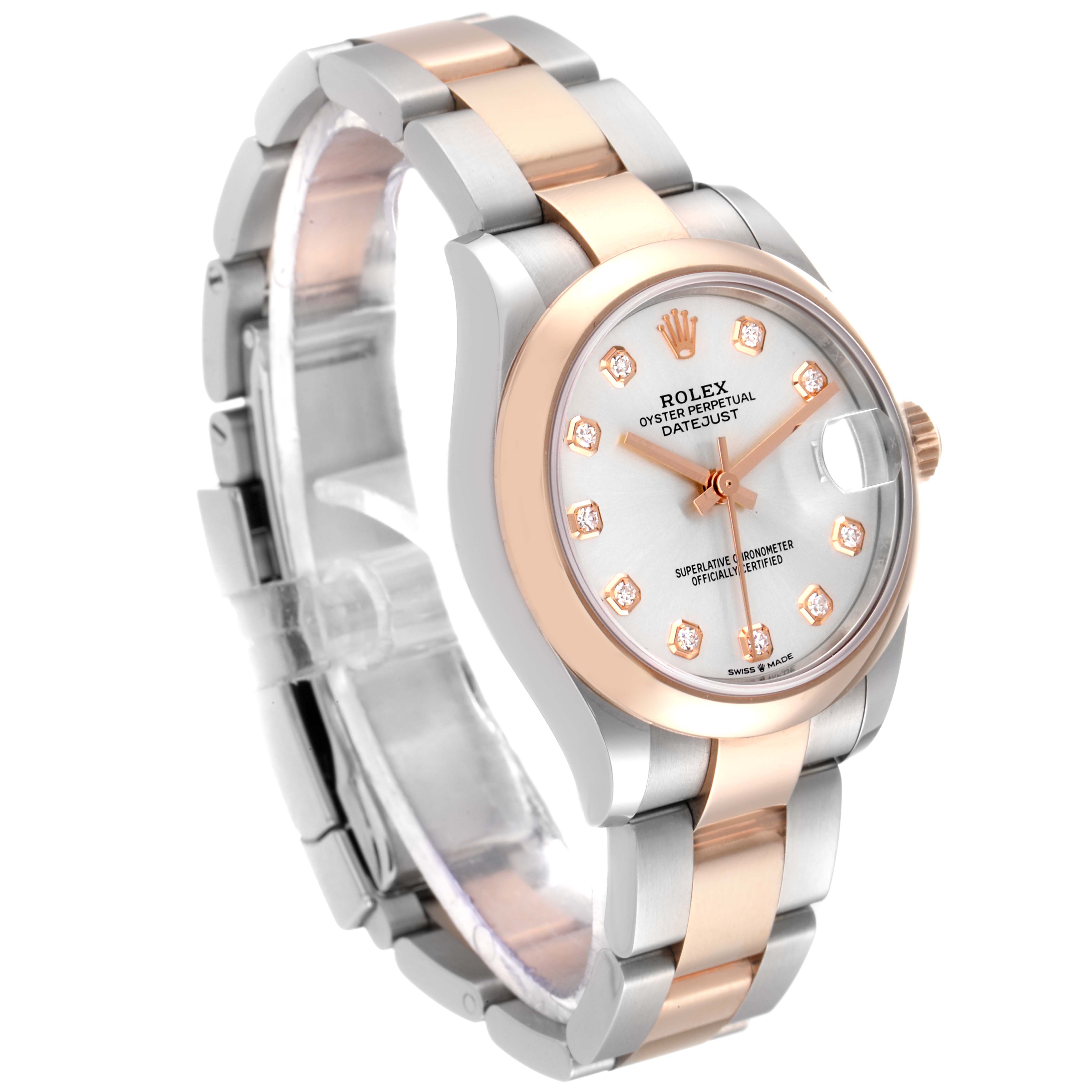 RLX Datejust m278241-0015/0016 Silver 31mm Dial Oyster Bracelet Watch