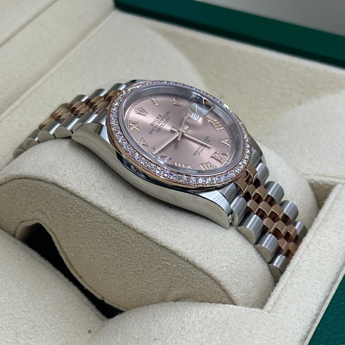 RLX  Datejust 36mm 126281 Rose Dial Oyster 36mm Bracelet