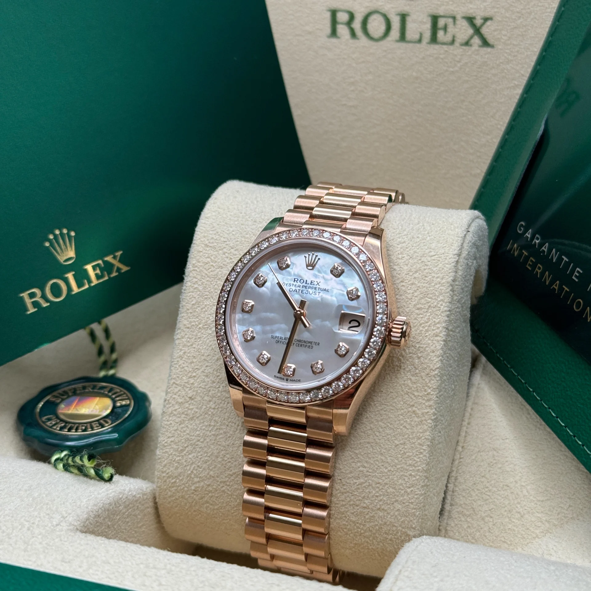 RLX Datejust m278285RBR-0005 Mother-of-Pearl 31mm Dial
