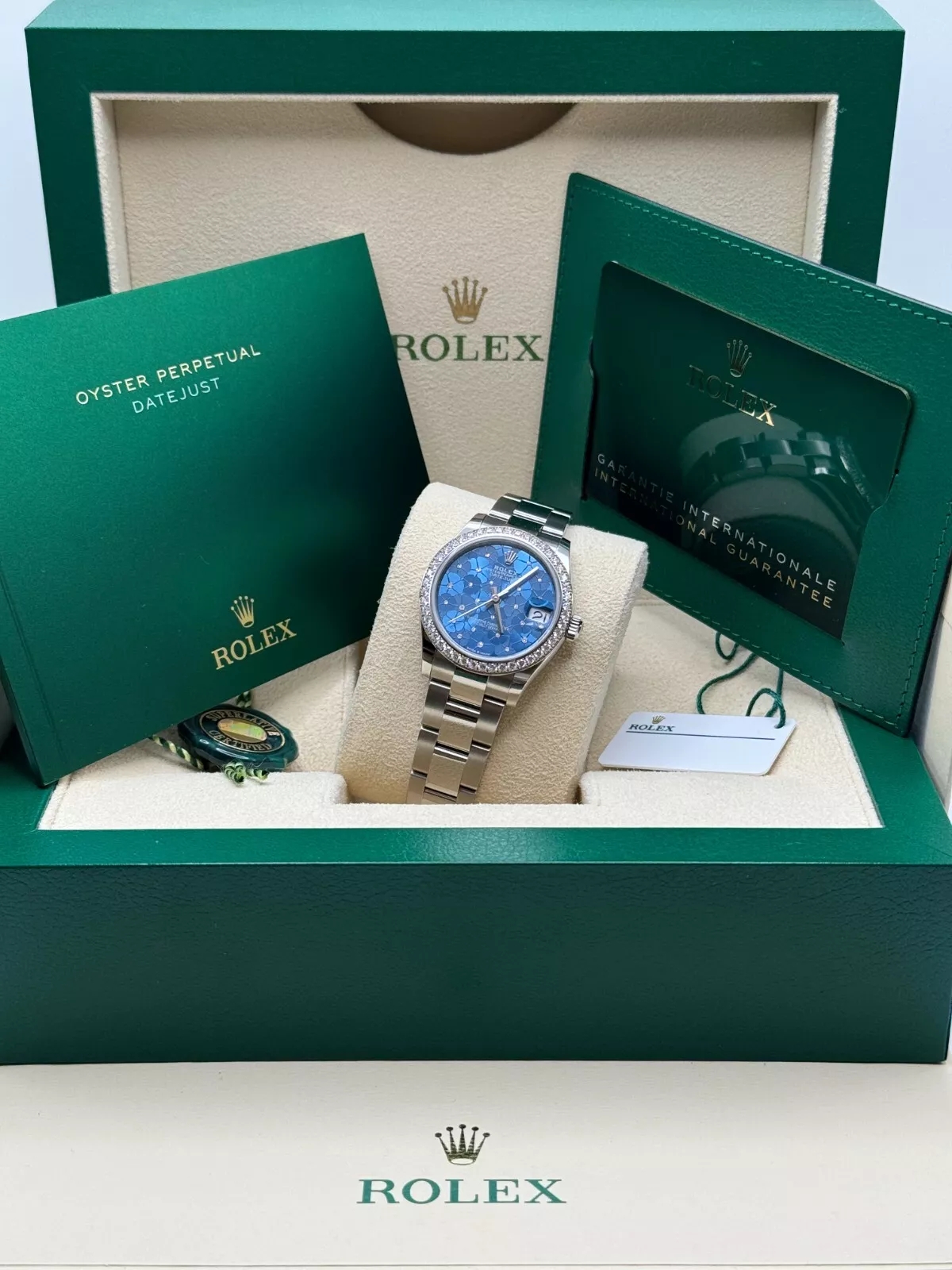 RLX Datejust m278384RBR-0039/0040 Azzurro Blue 31mm Dial Oyster Watch