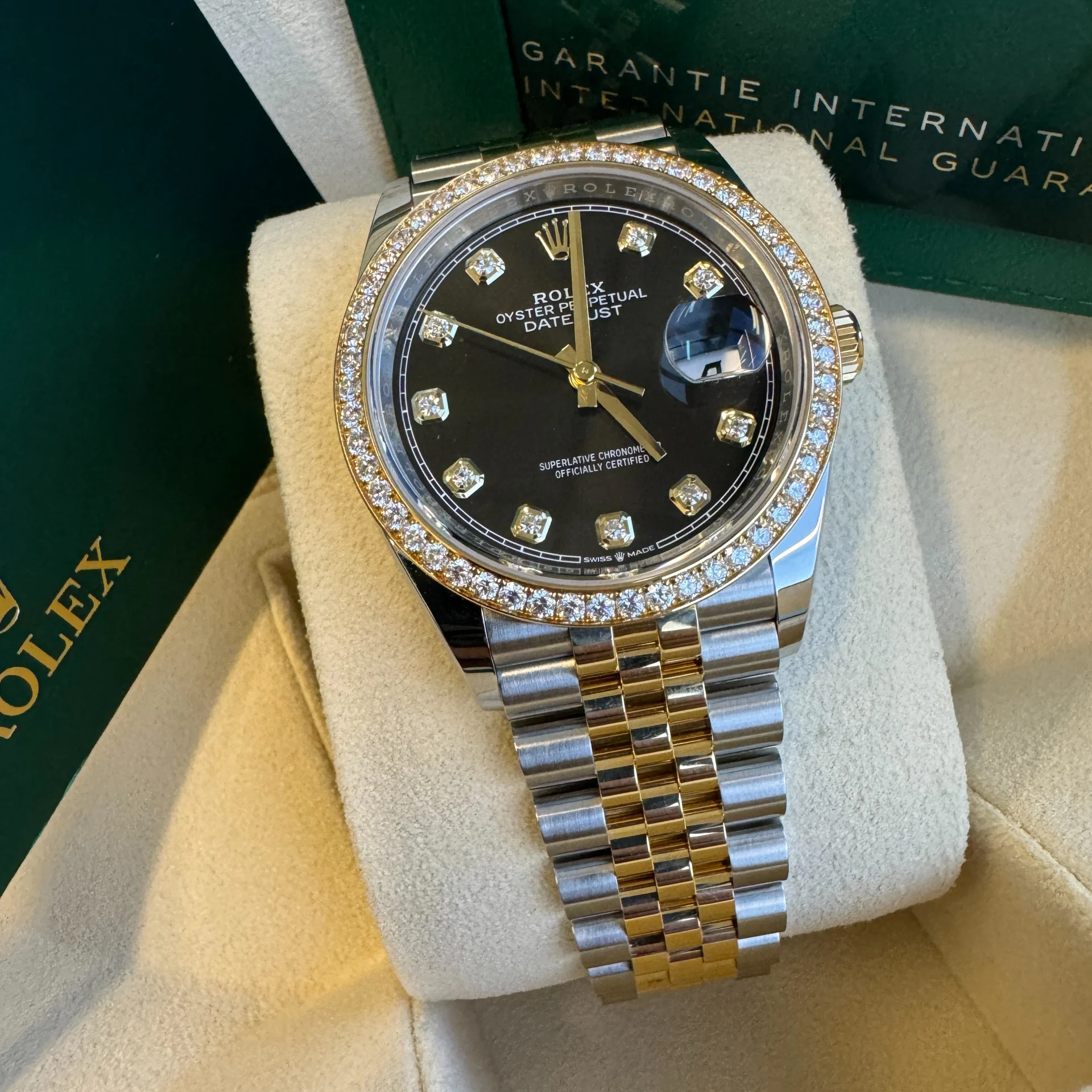 RLX  Datejust 36mm 126283 Bright Black Dial Oyster Bracelet Watch