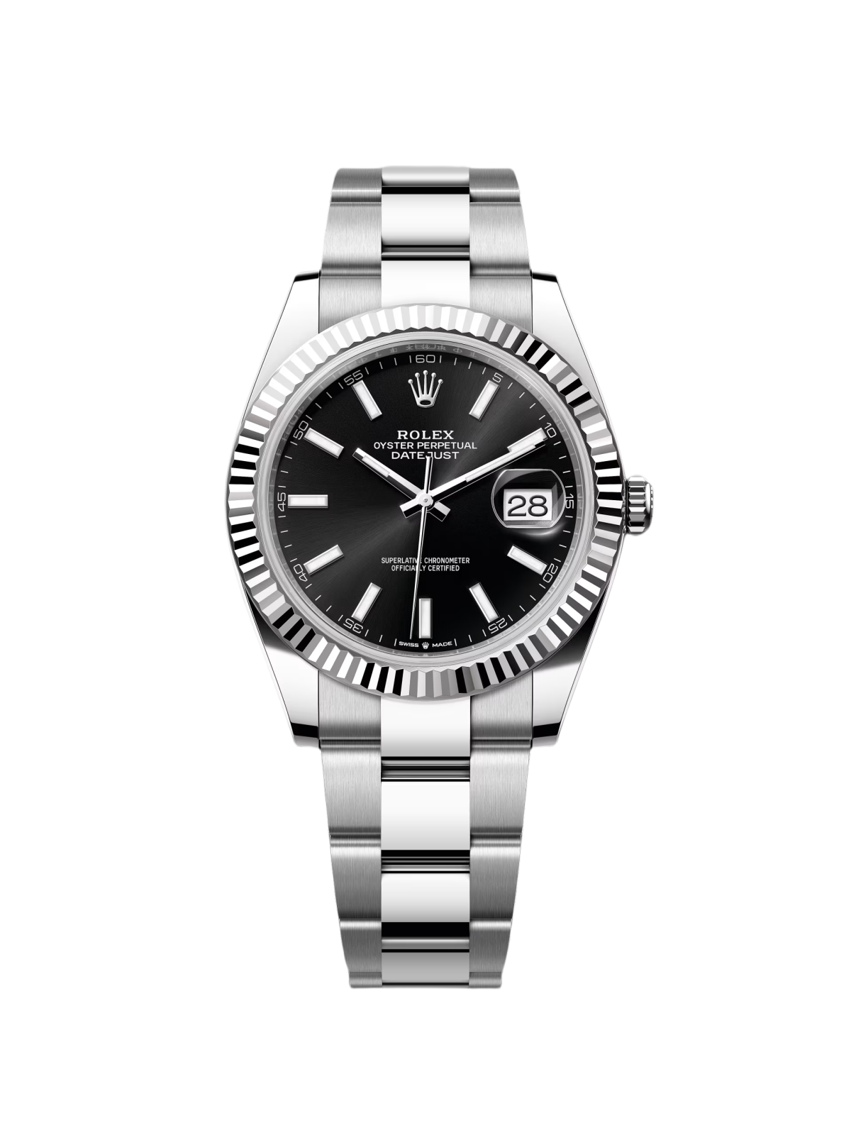 RLX  Datejust Black Index Jubilee 41mm Stainless Steel - 126334
