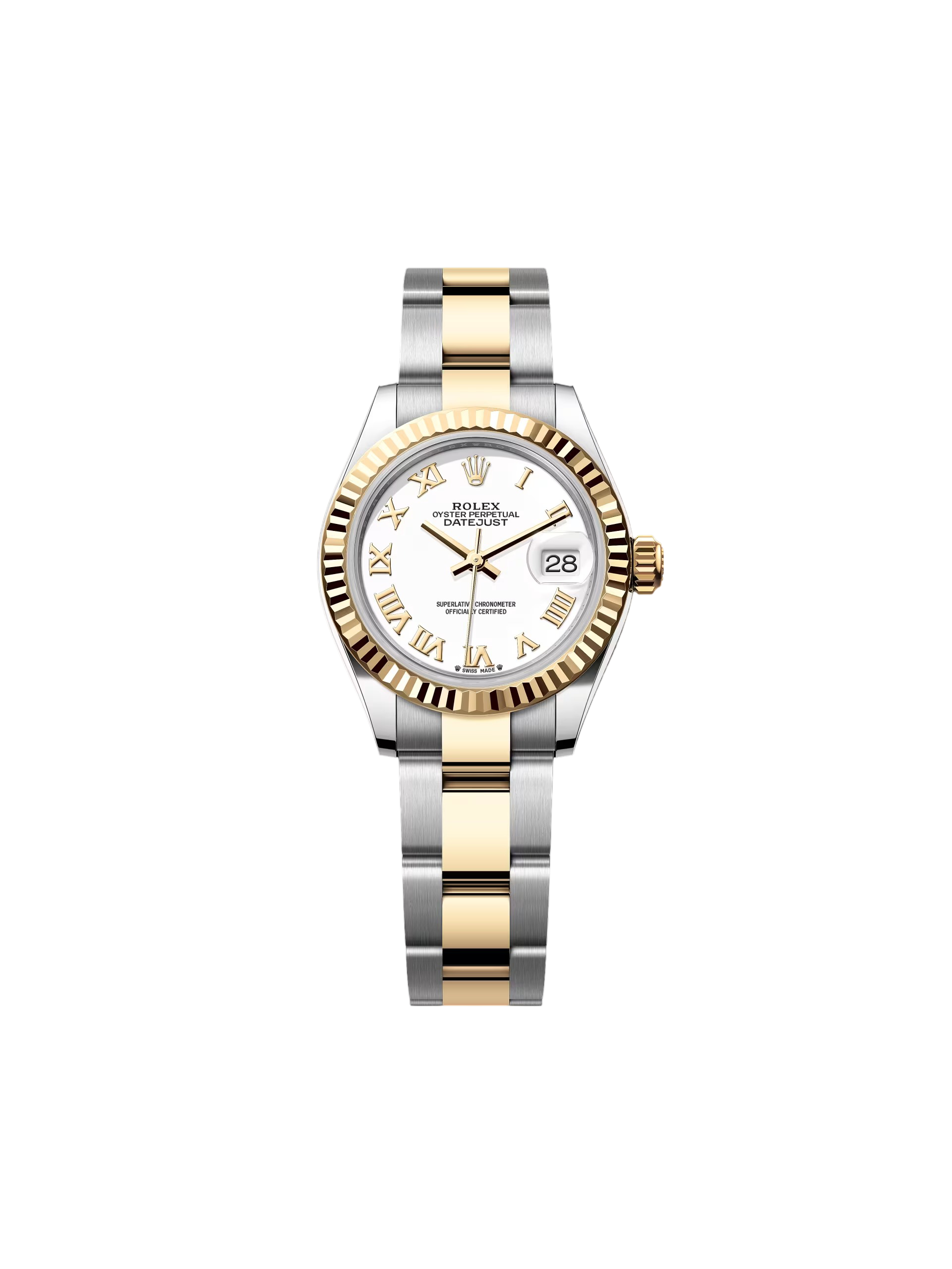 RLX Lady-Datejust 28mm 279173 White Roman Dial Oyster Bracele